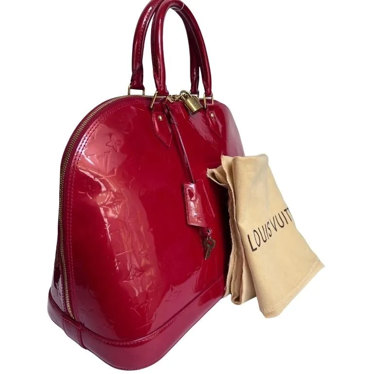 Louis Vuitton Vernis Alma MM Tote Bag