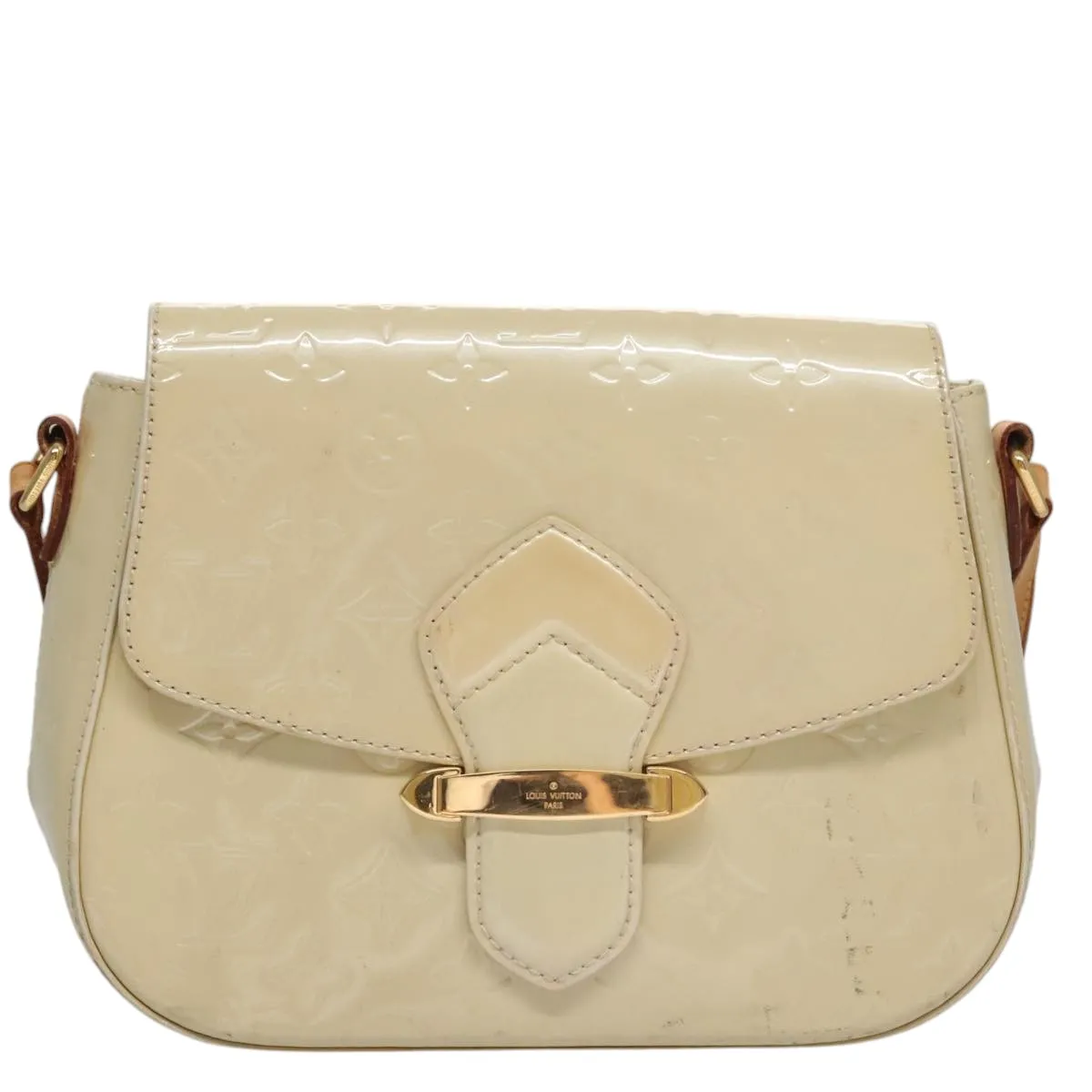 LOUIS VUITTON Vernis Bell Flower GM Shoulder Bag Broncorail M91706 105742