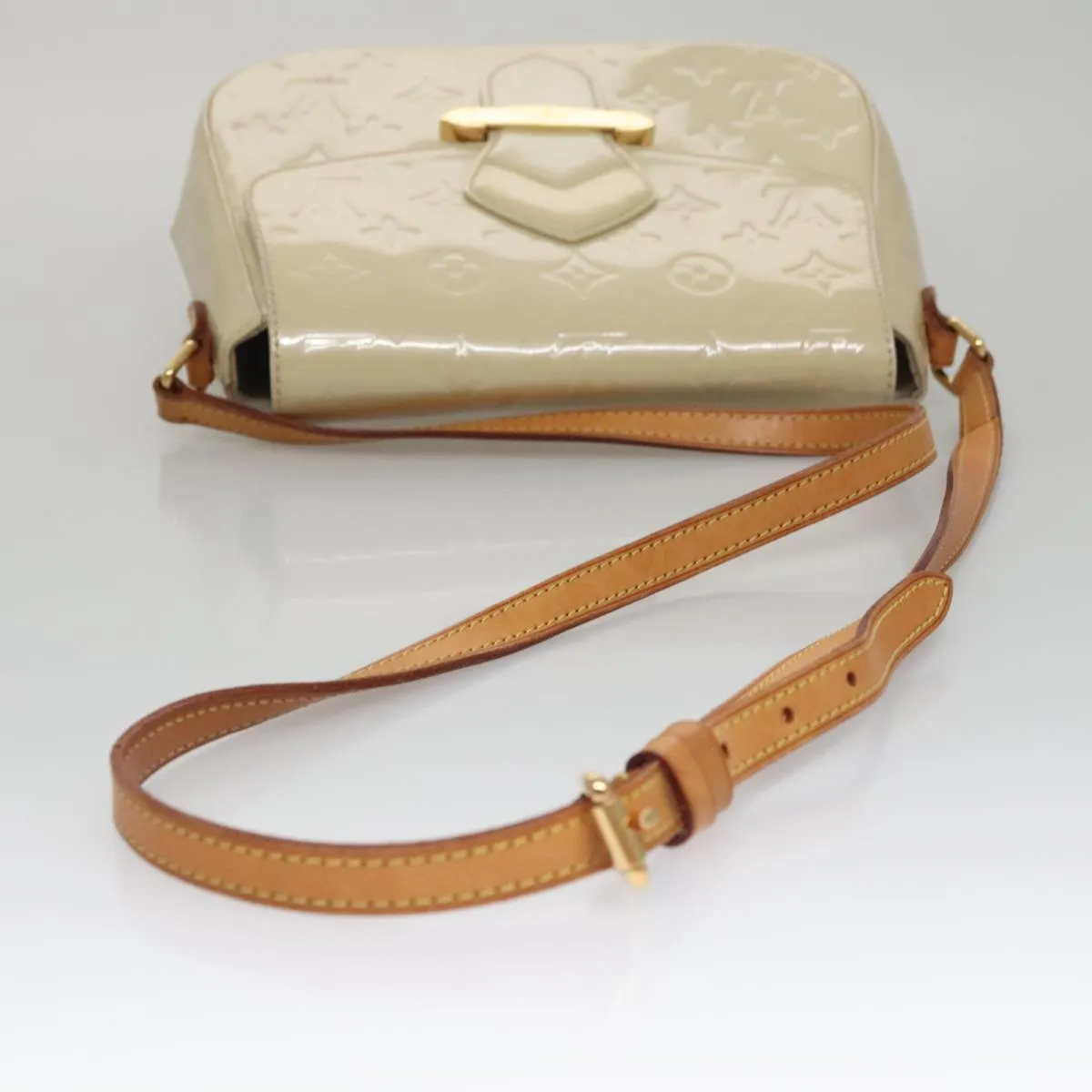 LOUIS VUITTON Vernis Bell Flower GM Shoulder Bag Broncorail M91706 105742