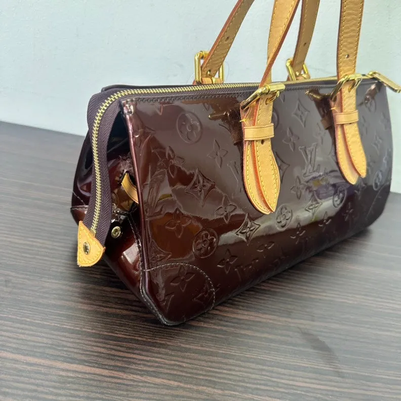 Louis Vuitton Vernis Monogram Brown Shoulder Bag Medium