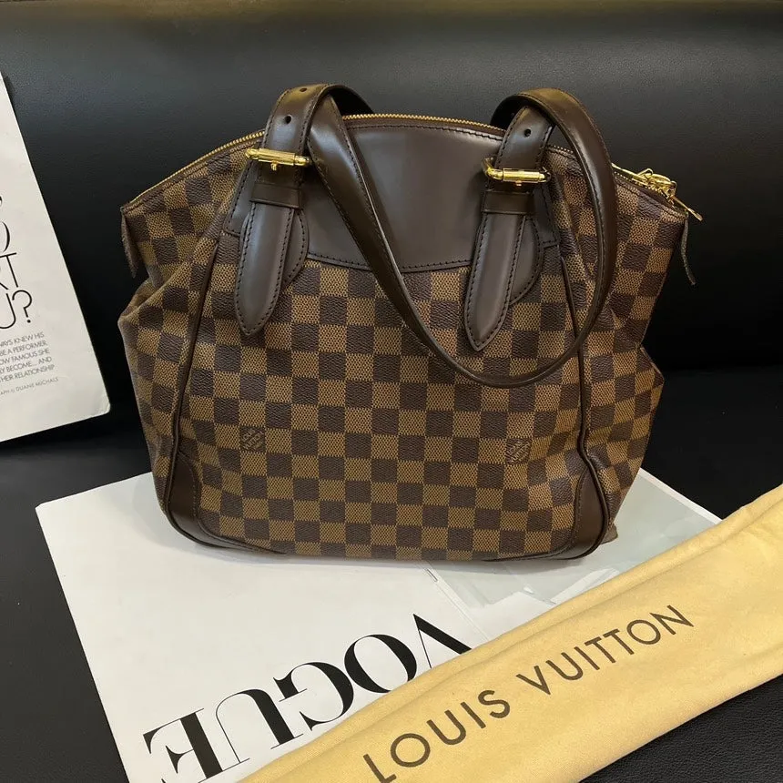 Louis Vuitton Verona Brown Checkered Shoulder Bag