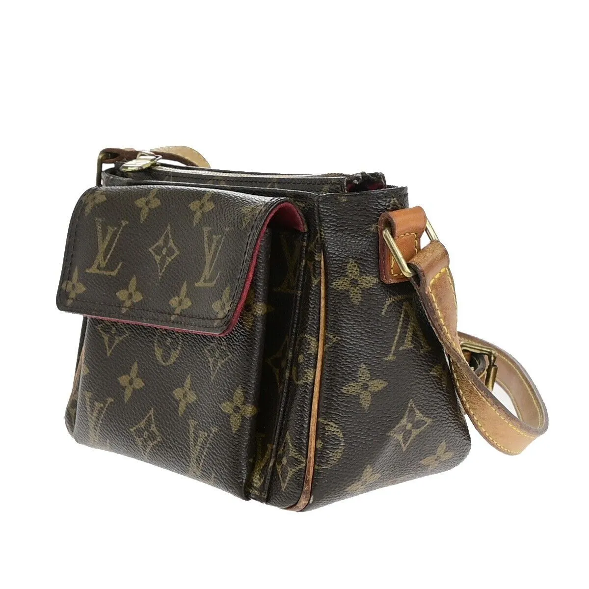 Louis Vuitton Viva Cit Brown Canvas Shoulder Bag