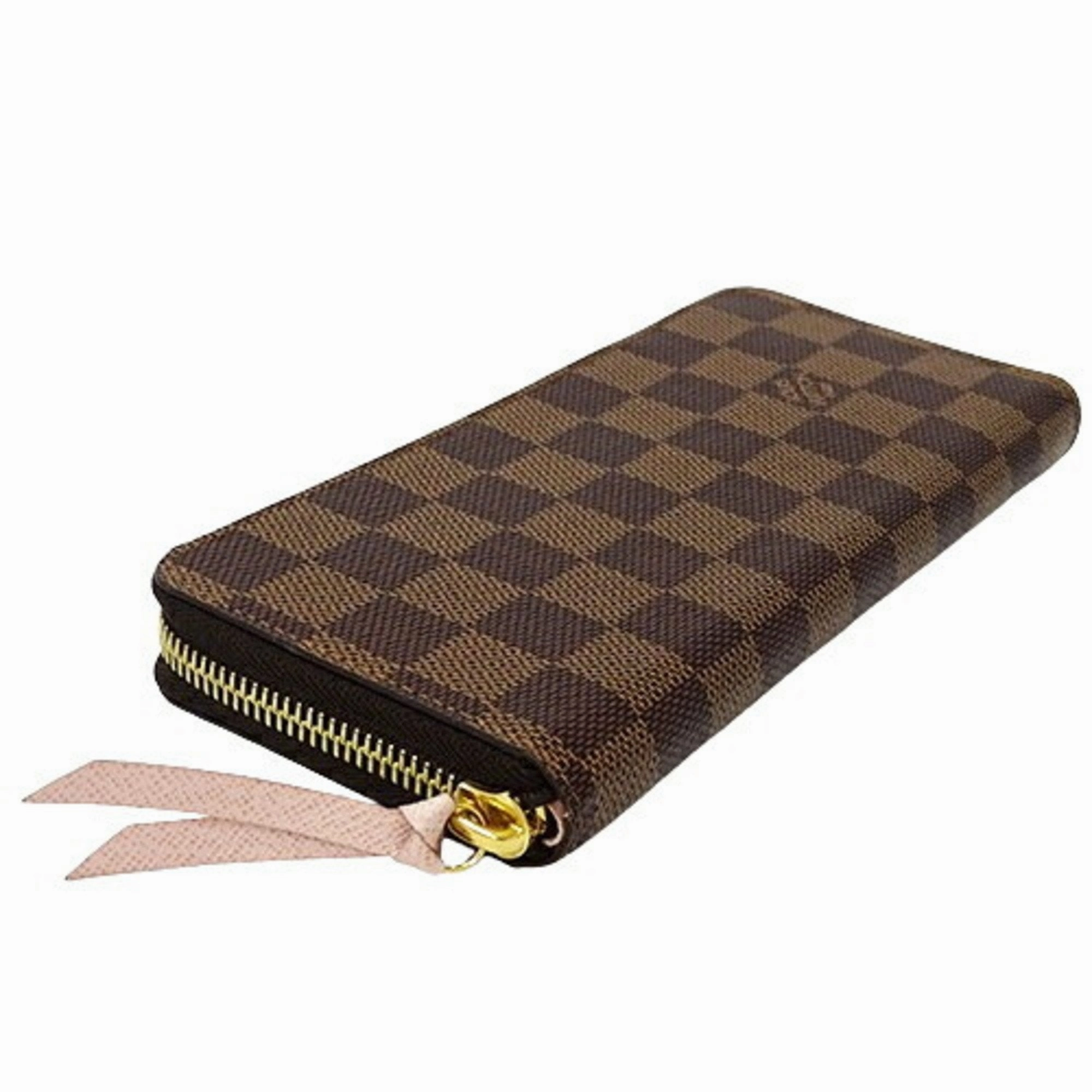 Louis Vuitton Damier Canvas Rose Ballerine Damier Canvas Long Wallet (Bi-Fold) (Pre-Owned)