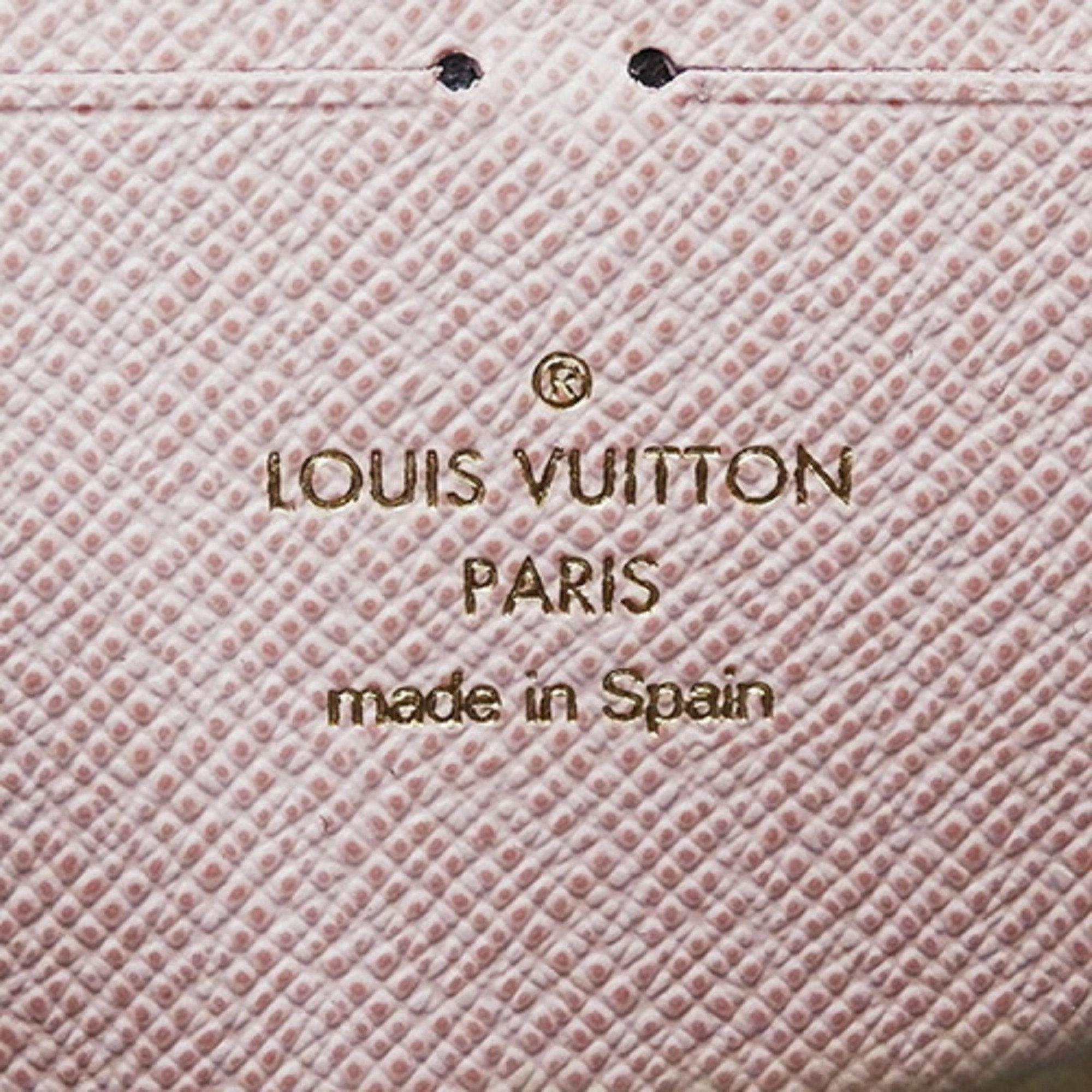 Louis Vuitton Damier Canvas Rose Ballerine Damier Canvas Long Wallet (Bi-Fold) (Pre-Owned)
