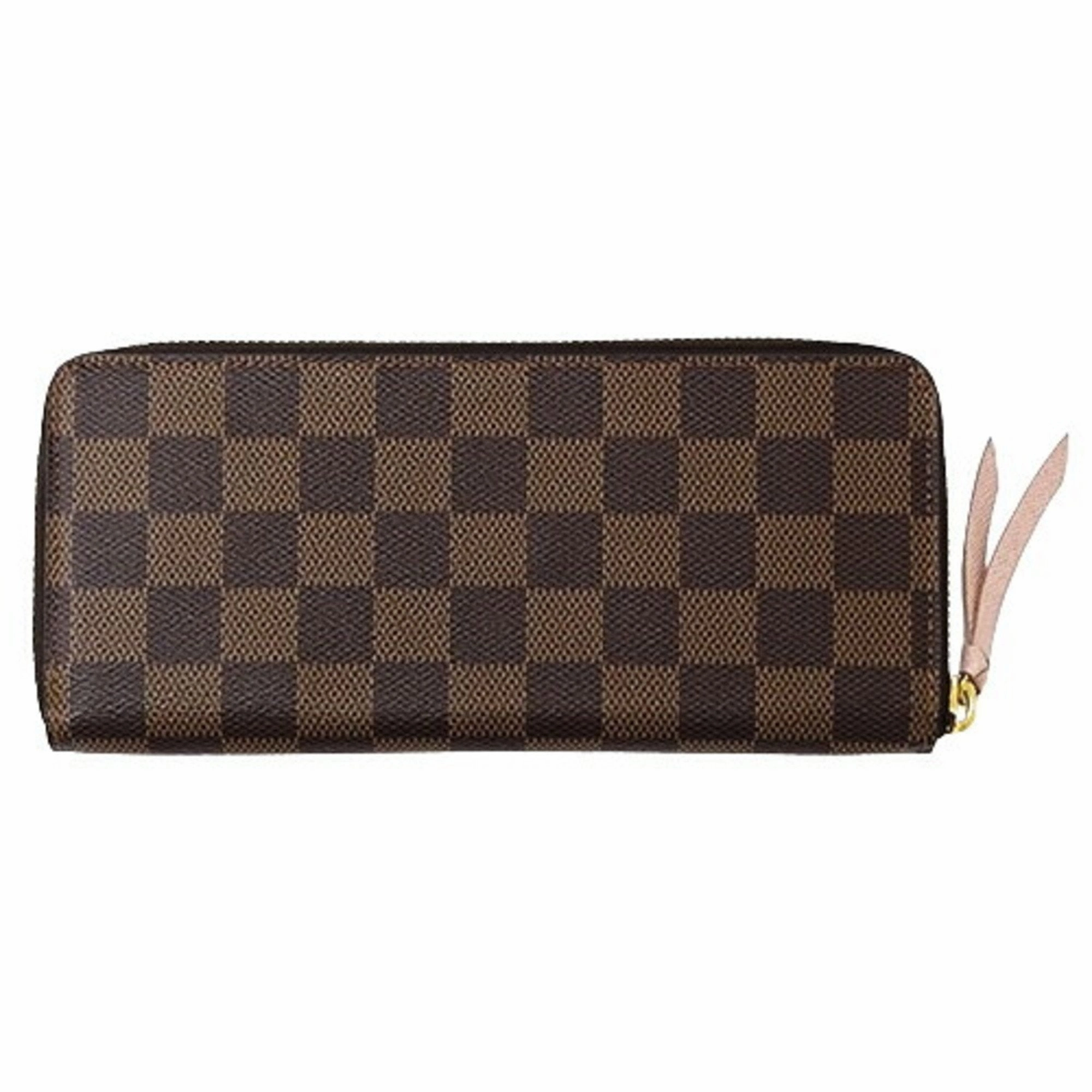 Louis Vuitton Damier Canvas Rose Ballerine Damier Canvas Long Wallet (Bi-Fold) (Pre-Owned)