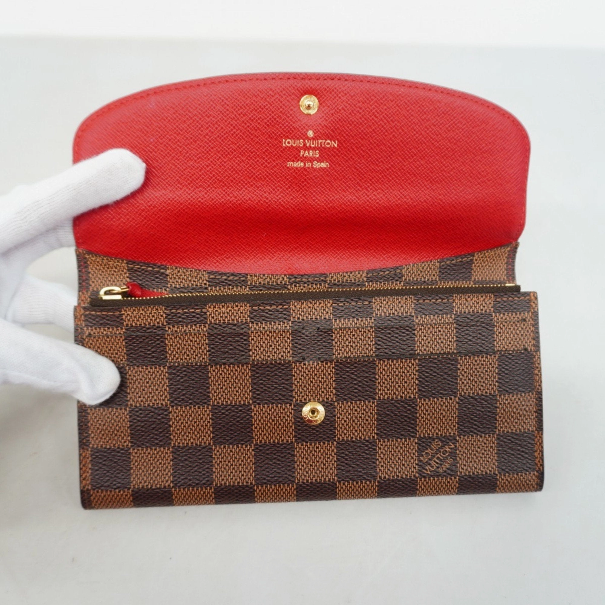 Louis Vuitton Ebene Rouge Long Wallet (Bi-Fold) (Pre-Owned)