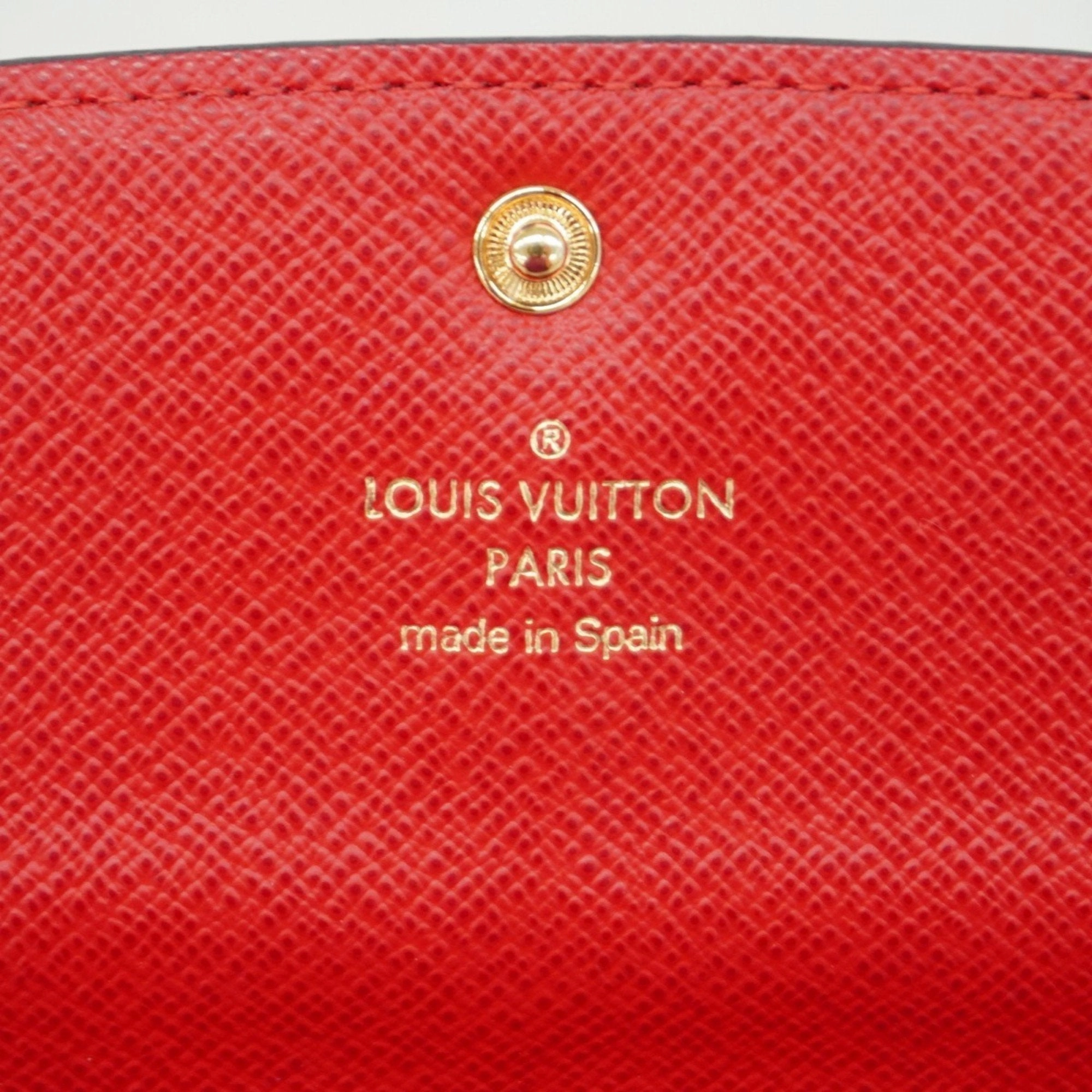 Louis Vuitton Ebene Rouge Long Wallet (Bi-Fold) (Pre-Owned)