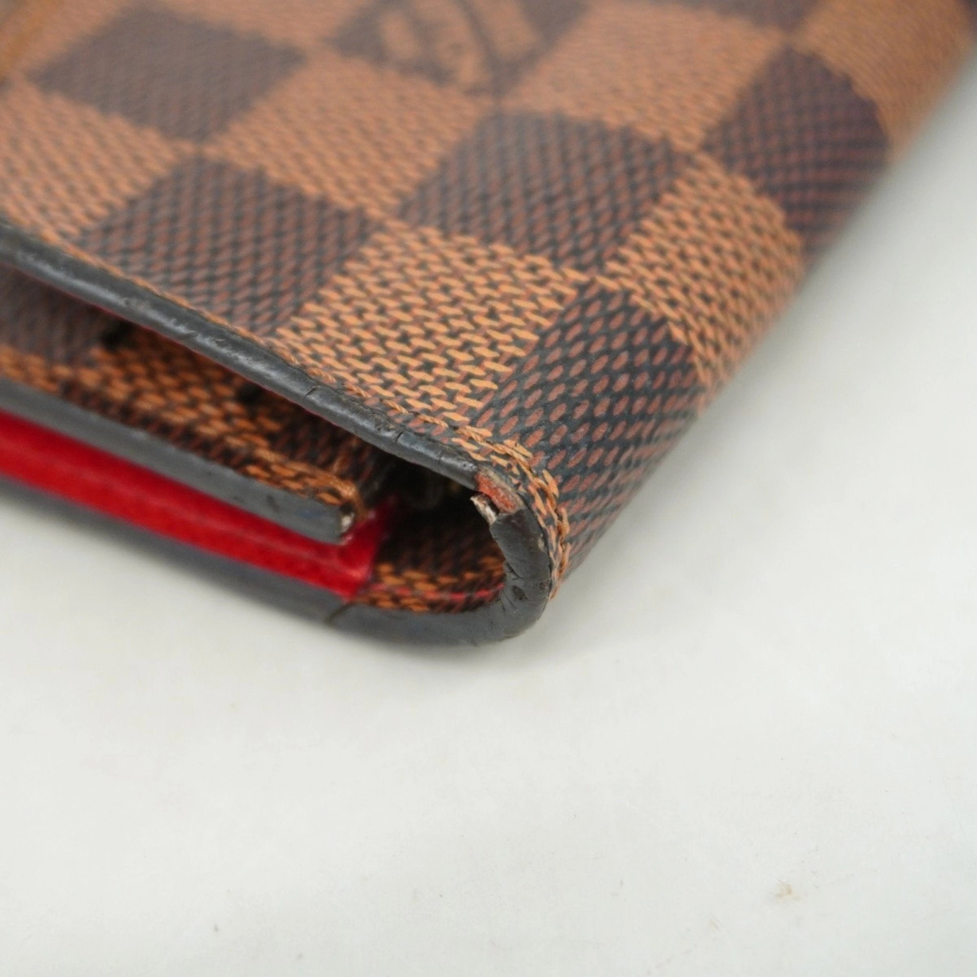 Louis Vuitton Ebene Rouge Long Wallet (Bi-Fold) (Pre-Owned)