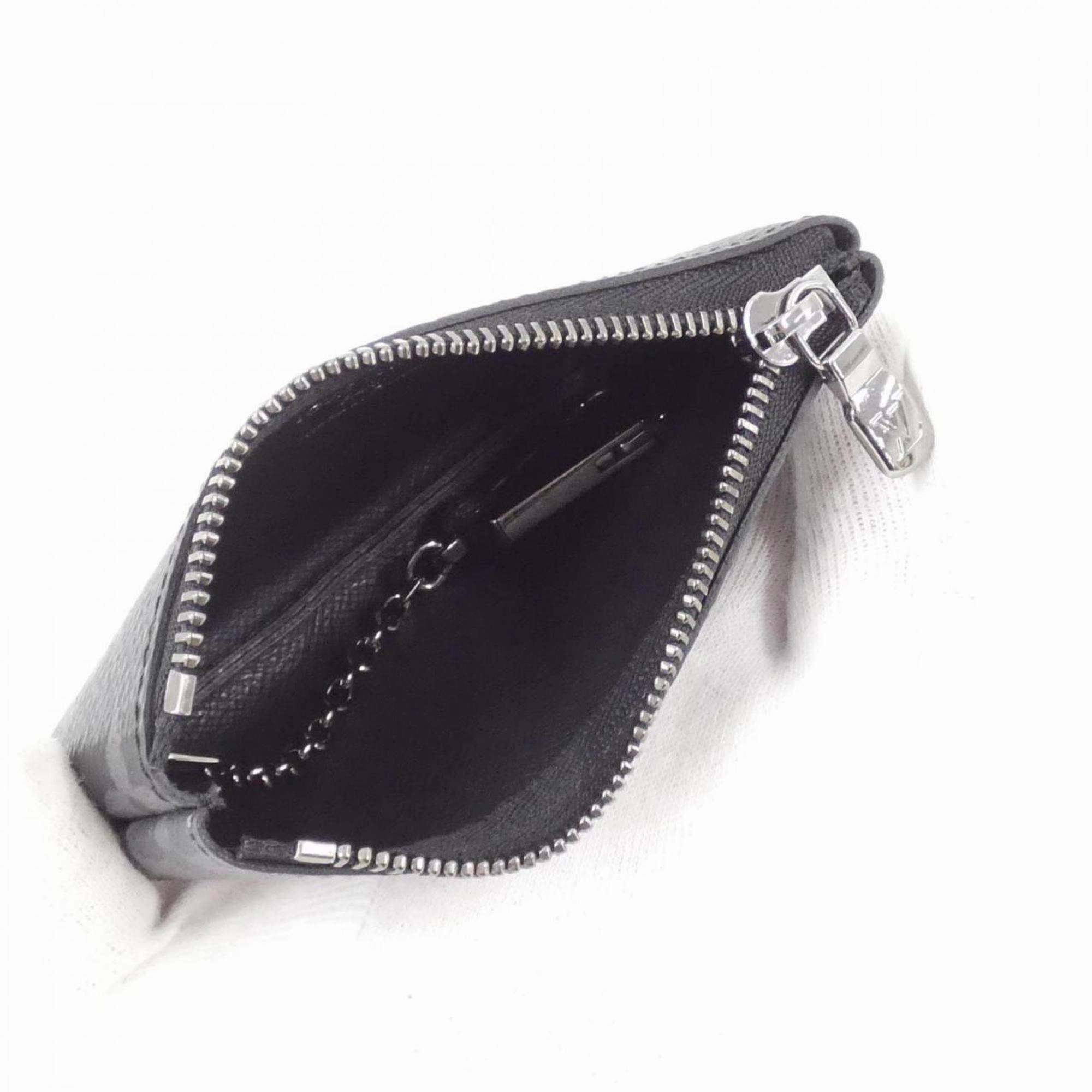 Louis Vuitton Gris Monogram Eclipse Monogram Eclipse Coin Purse/Coin Case (Pre-Owned)