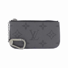 Louis Vuitton Gris Monogram Eclipse Monogram Eclipse Coin Purse/Coin Case (Pre-Owned)