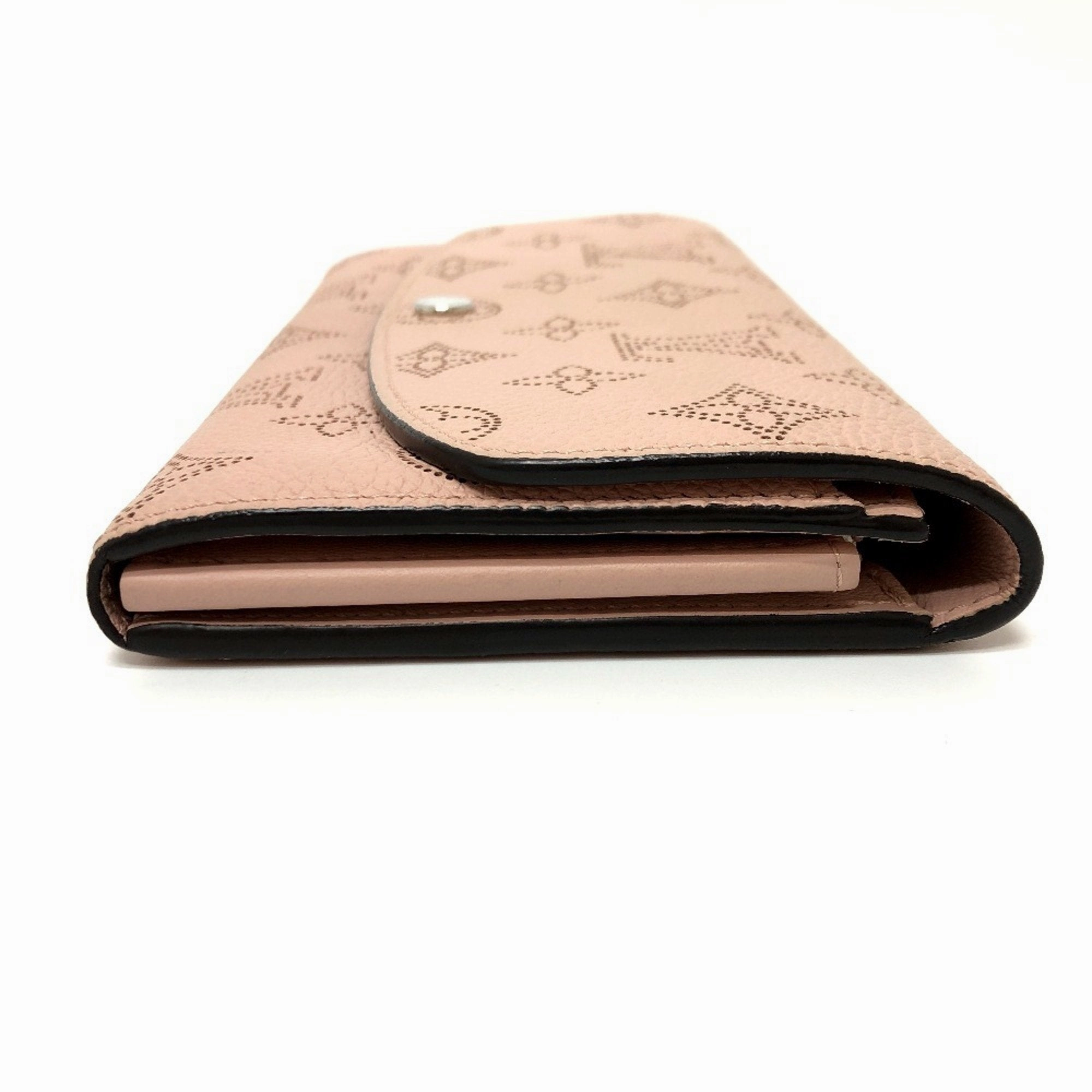 Louis Vuitton Magnolia pink Monogram Mahina Leather Long Wallet (Tri-Fold) (Pre-Owned)
