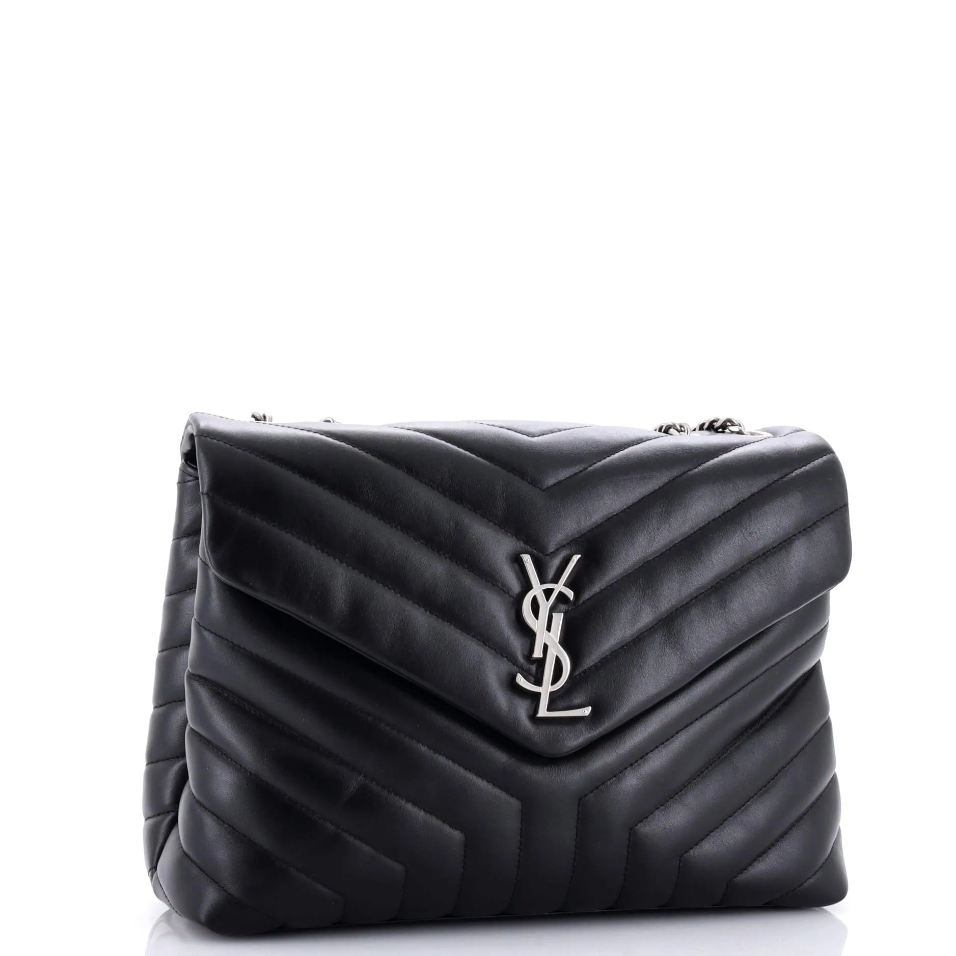 Loulou Shoulder Bag Matelasse Chevron Leather Medium