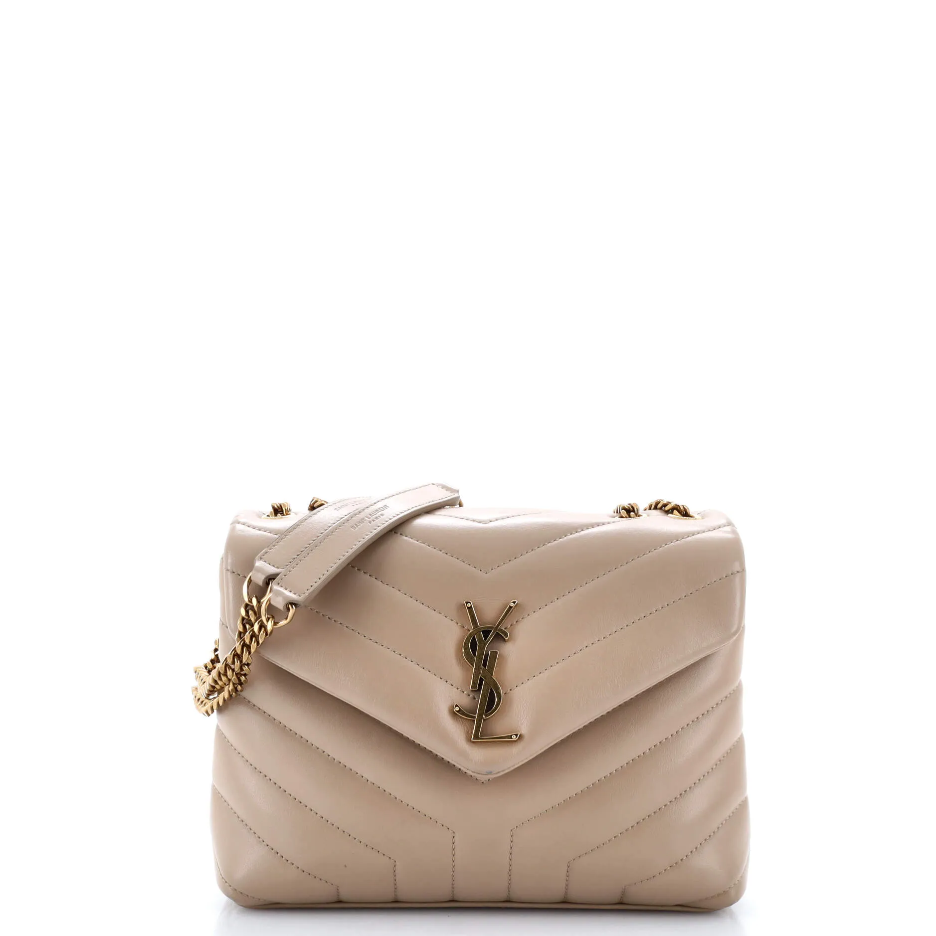 Loulou Shoulder Bag Matelasse Chevron Leather Small