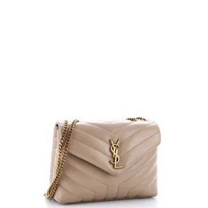 Loulou Shoulder Bag Matelasse Chevron Leather Small