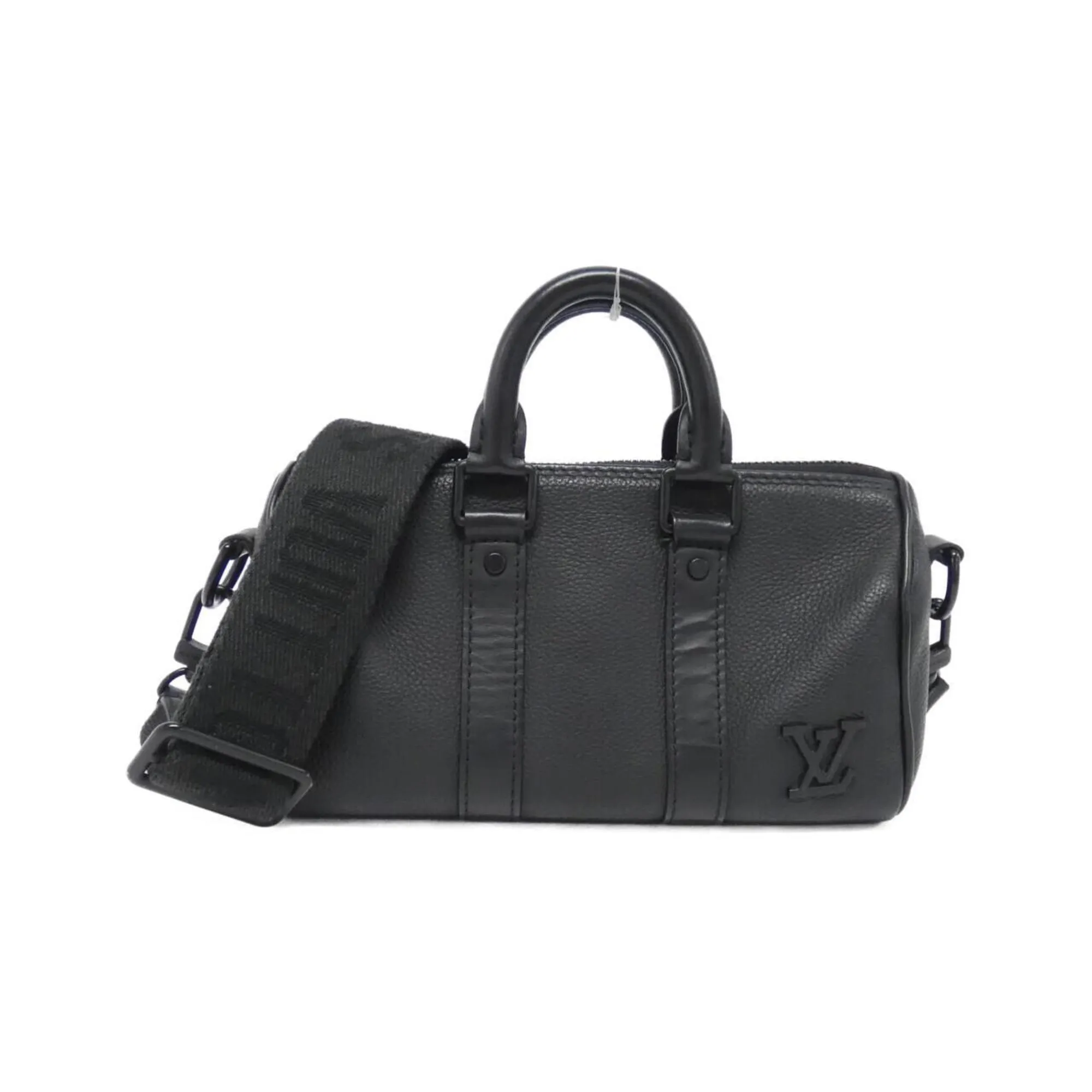 Luxury Leather Keepall Bag with Shoulder Strap