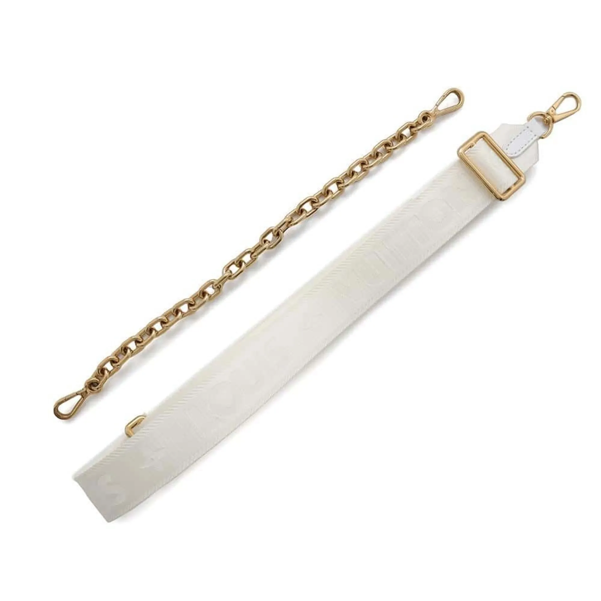 LV Cles Shoulder Bag White Leather