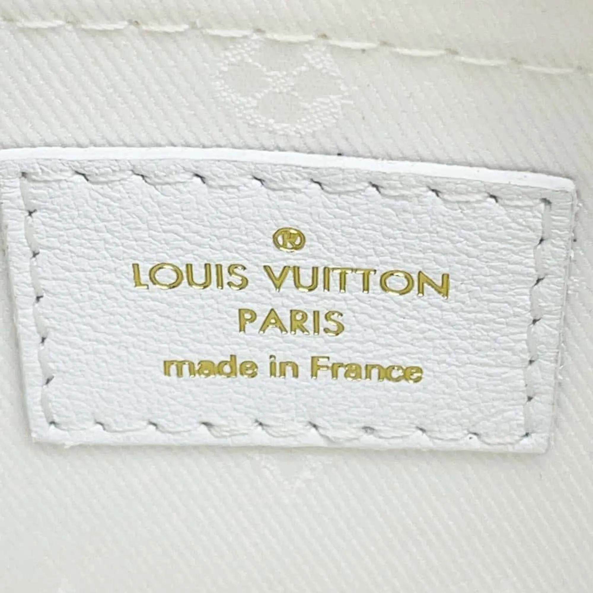 LV Cles Shoulder Bag White Leather