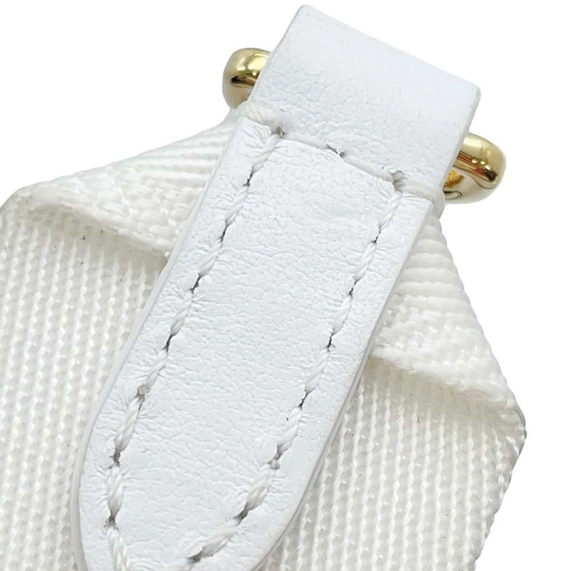 LV Cles Shoulder Bag White Leather