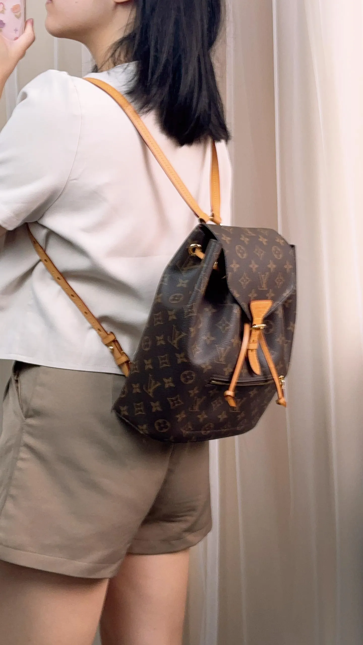 LV Monogram Mont Souris Backpack NM