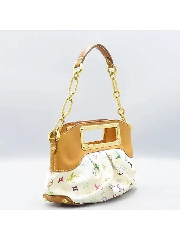 M40257 Monogram Multi White Judy PM Tote Bag Shoulder Strap 2WAY