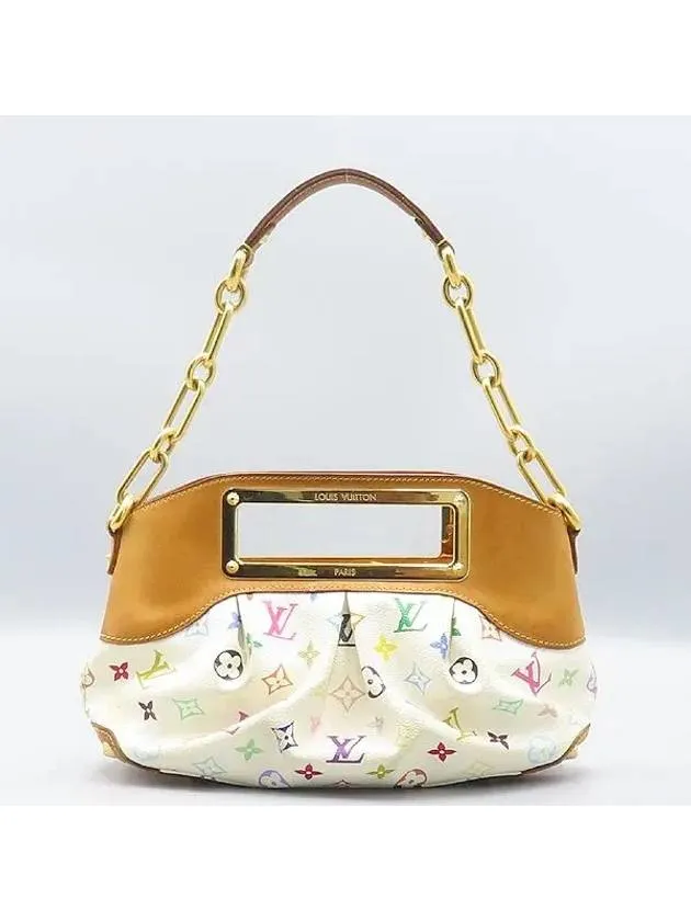 M40257 Monogram Multi White Judy PM Tote Bag Shoulder Strap 2WAY