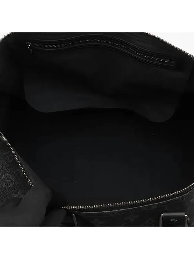 M40605 Monogram Eclipse Canvas Keepall 55 Travel Tote Bag Shoulder Strap