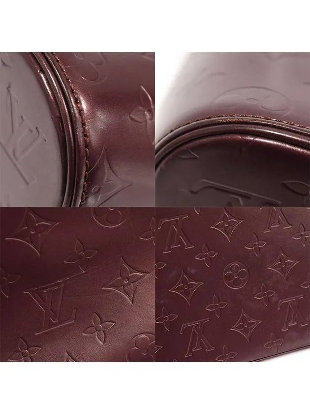 M55116 Purple Monogram Matte STOCKTON Tote Shoulder Bag