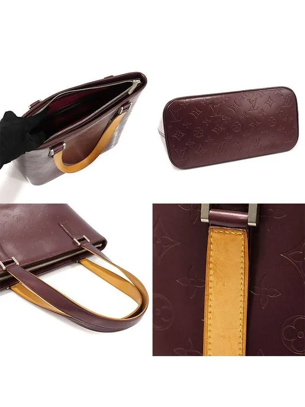 M55116 Purple Monogram Matte STOCKTON Tote Shoulder Bag