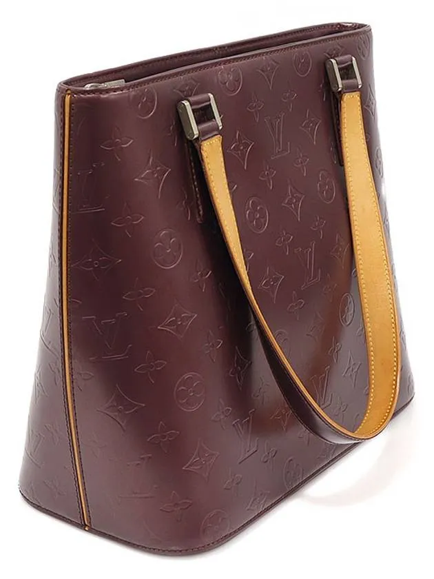 M55116 Purple Monogram Matte STOCKTON Tote Shoulder Bag