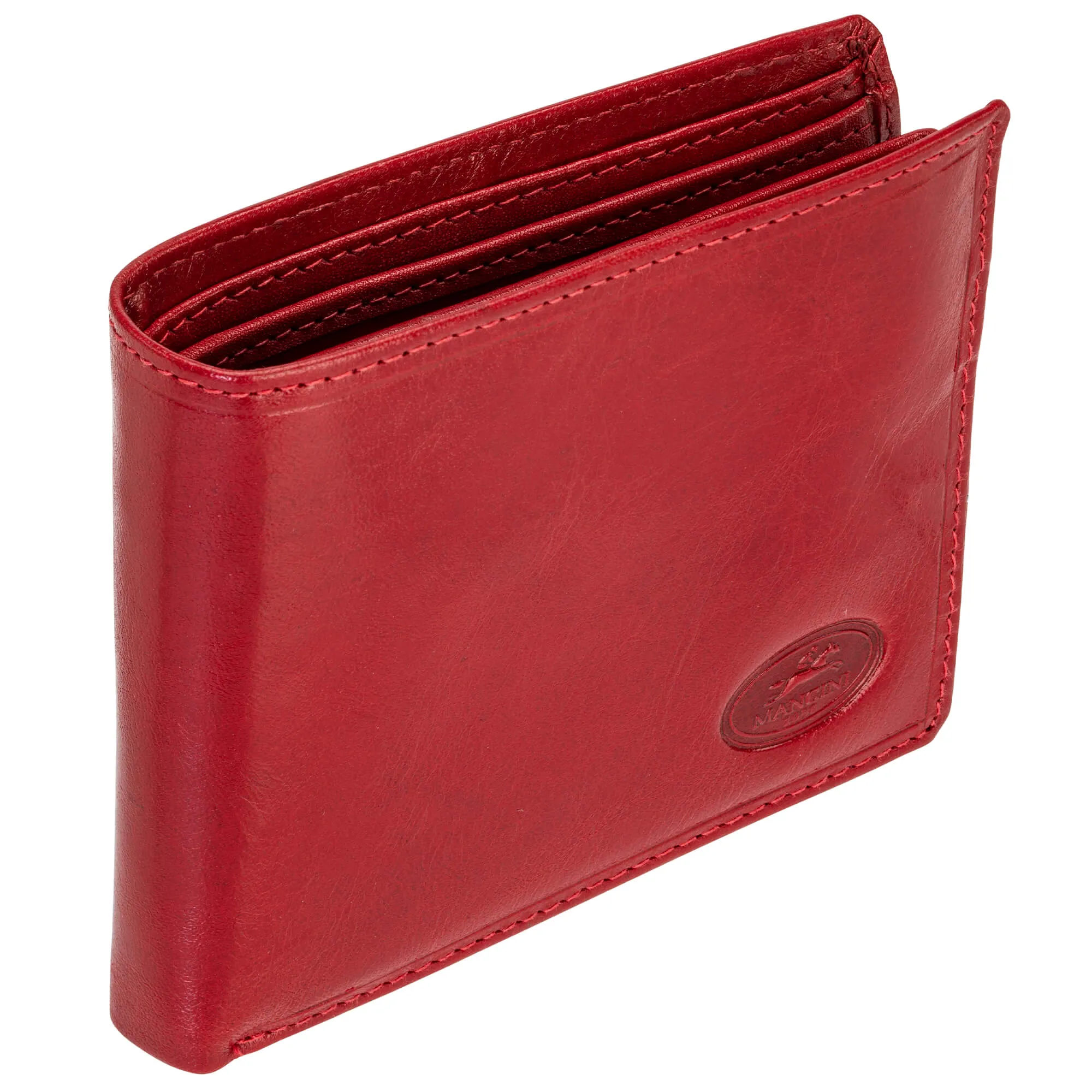 Mancini EQUESTRIAN-2 Mens RFID Secure Center Wing Wallet with Coin Pocket
