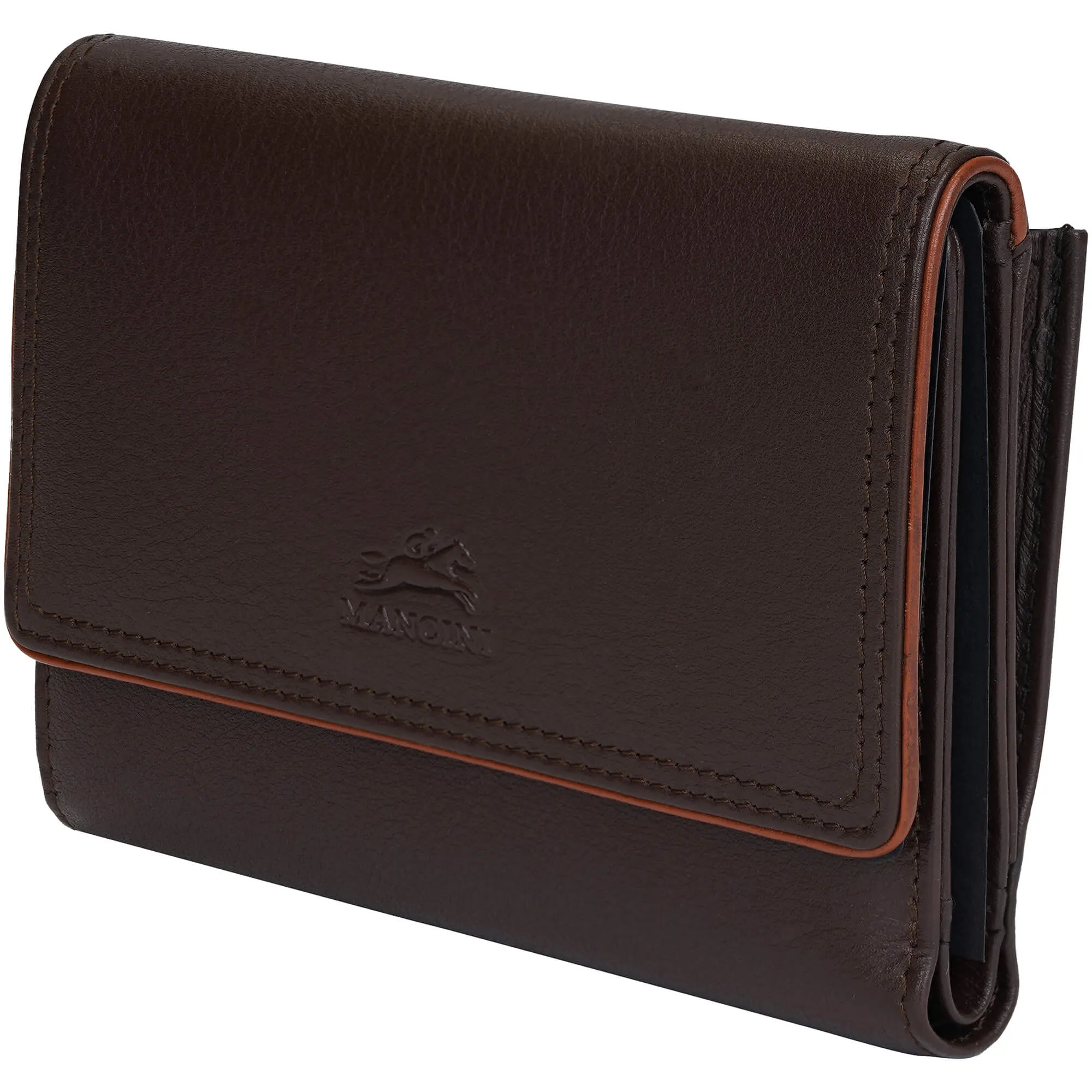 Mancini Sonoma Womens Medium Clutch Wallet with Enhanced RFID Protection