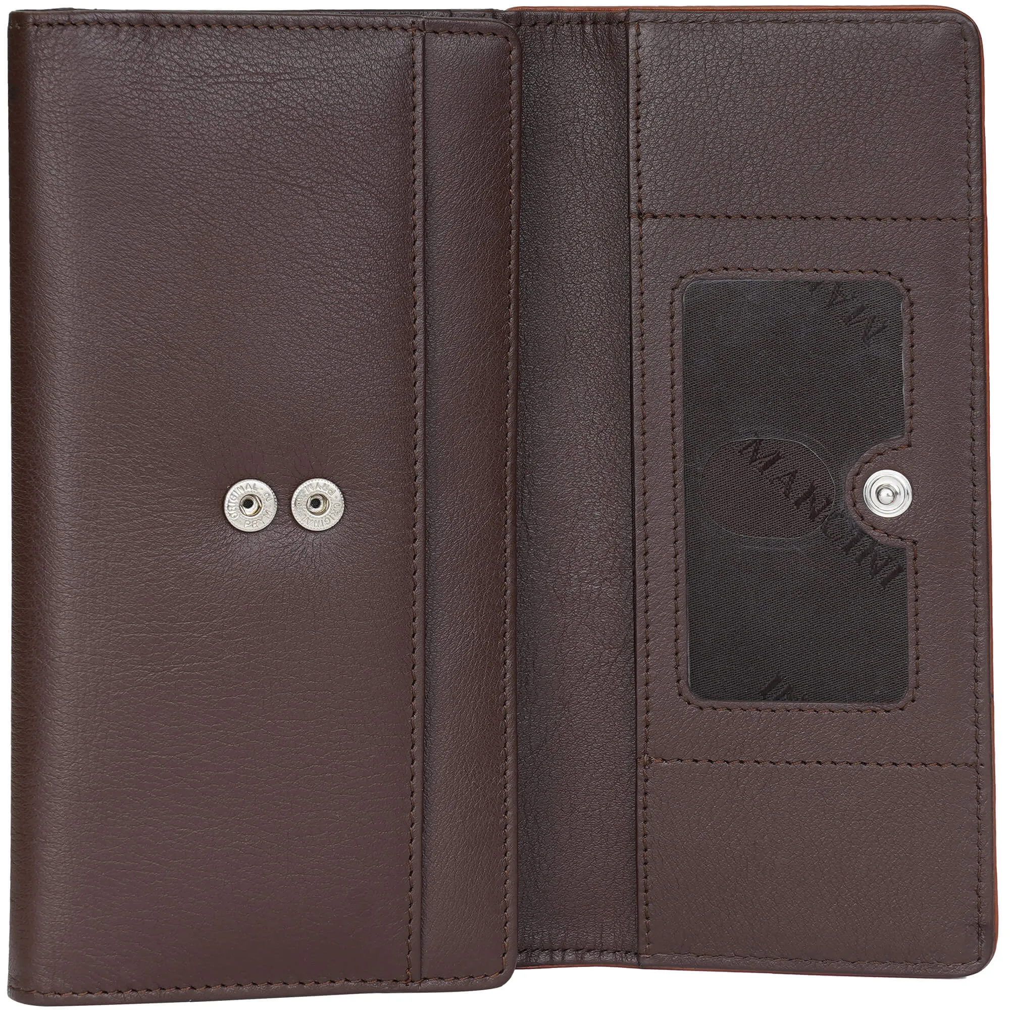 Mancini Sonoma Womens Medium Clutch Wallet with Enhanced RFID Protection