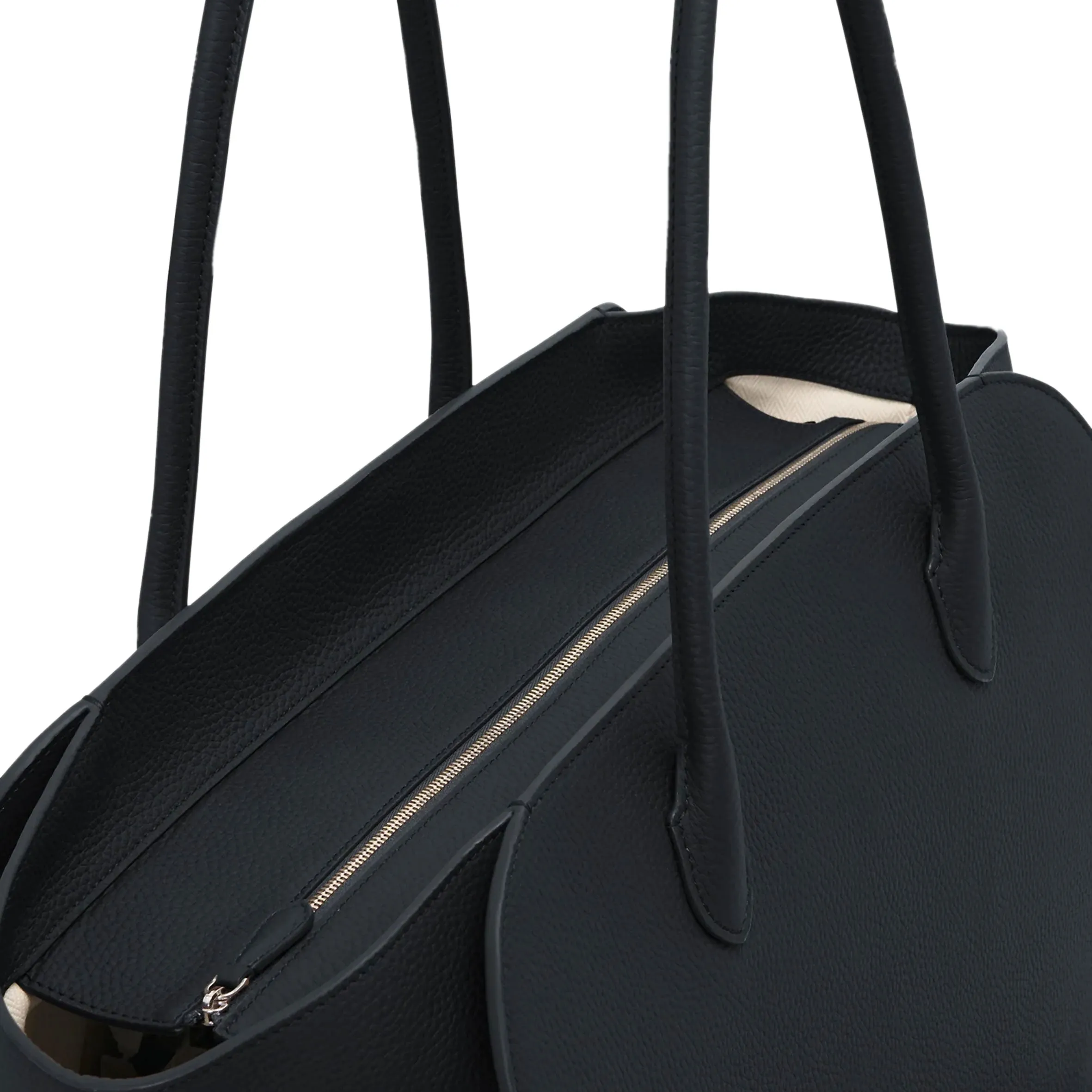 Marlo Tote, Grained, Black