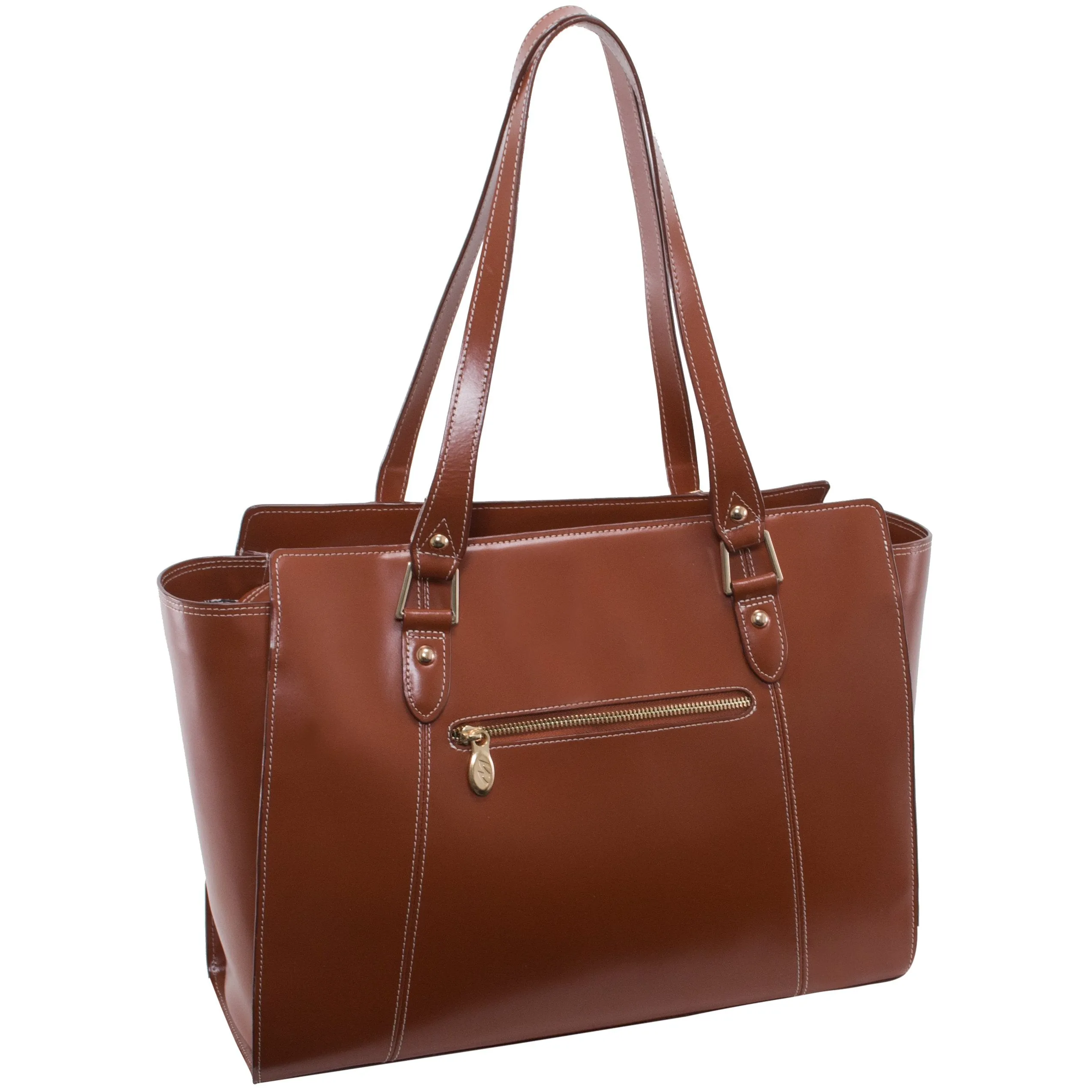 McKlein USA Aldora Leather Ladies' Tote with Tablet Pocket