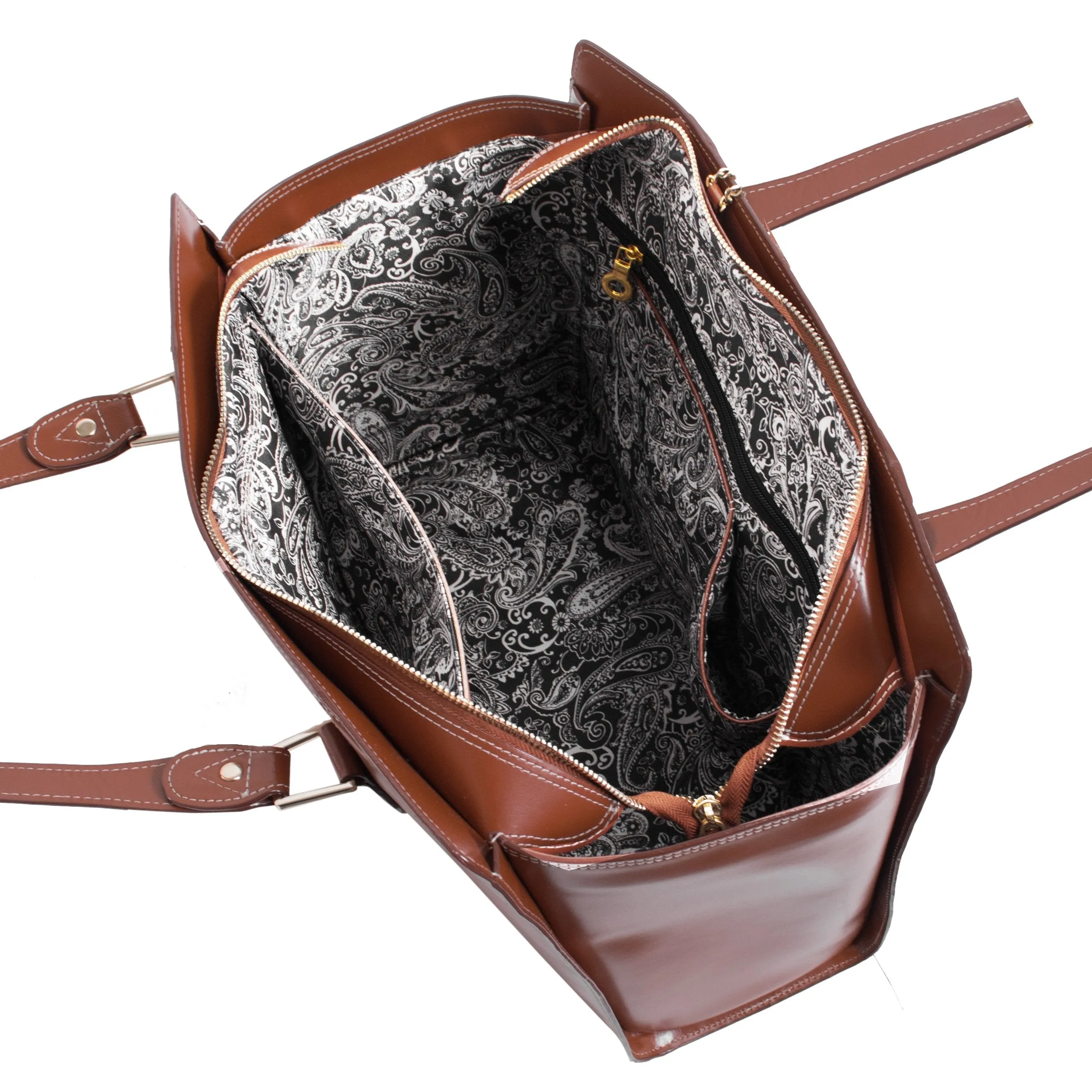 McKlein USA Aldora Leather Ladies' Tote with Tablet Pocket