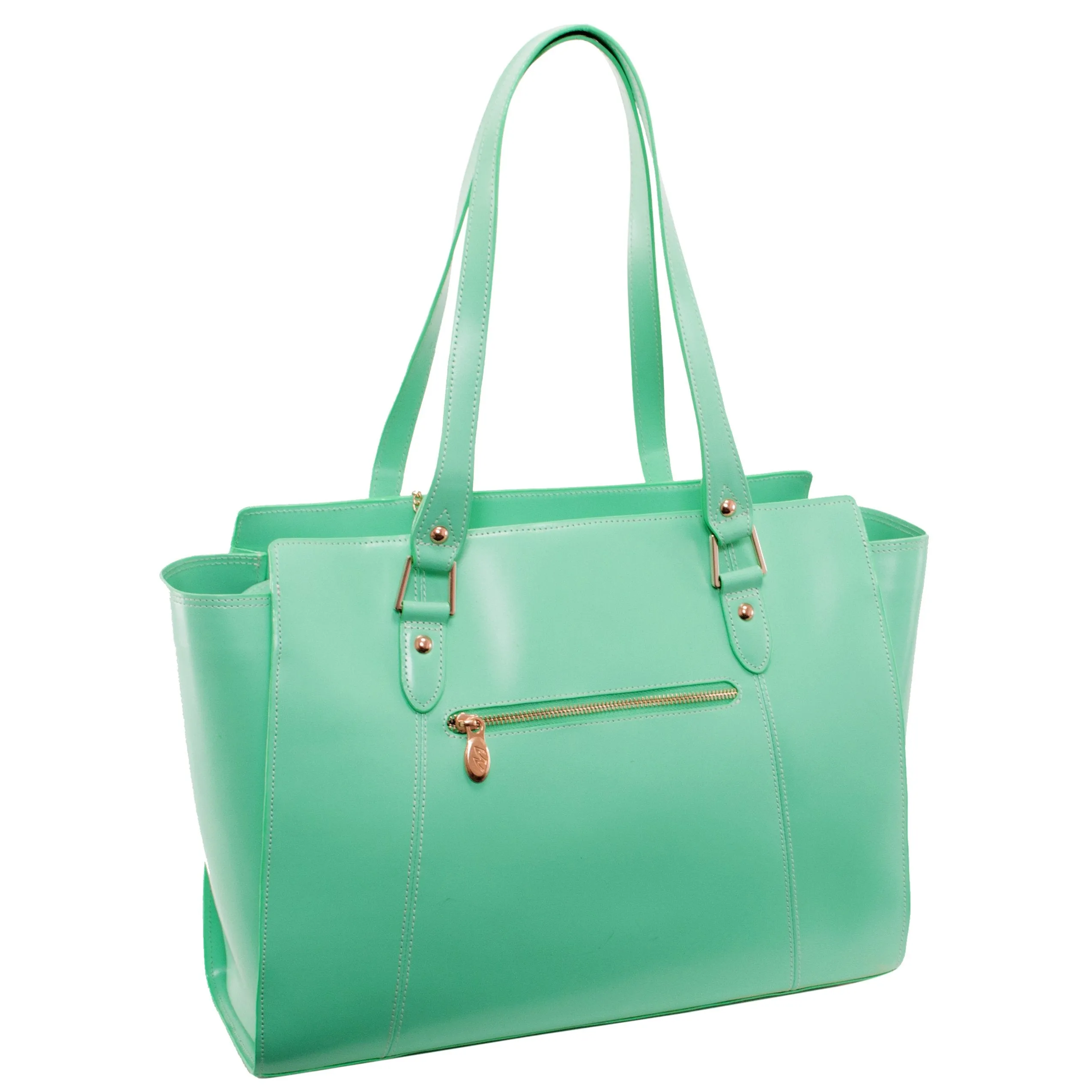 McKlein USA Aldora Leather Ladies' Tote with Tablet Pocket