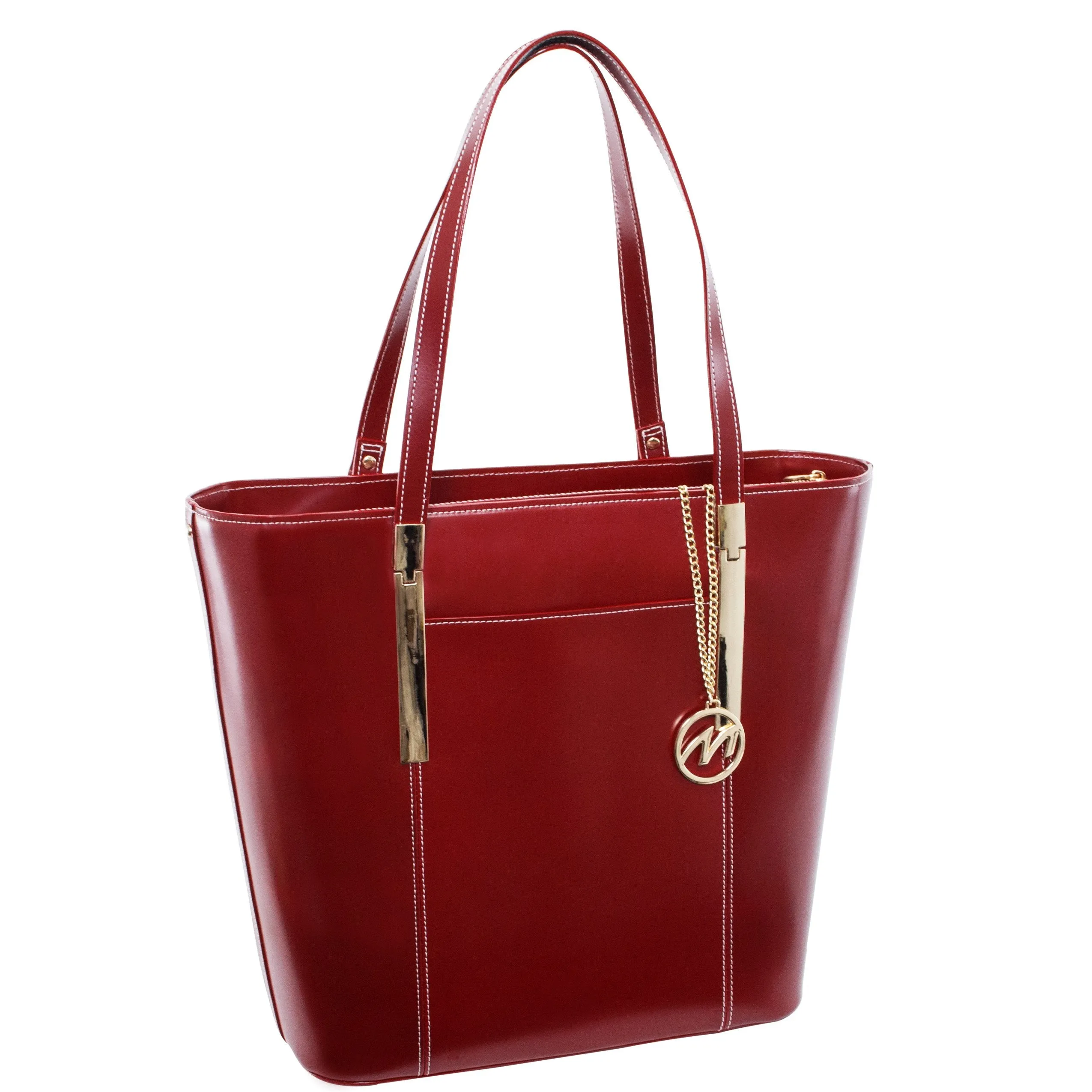 McKlein USA Deva Leather Ladies' Tote With Tablet Pocket