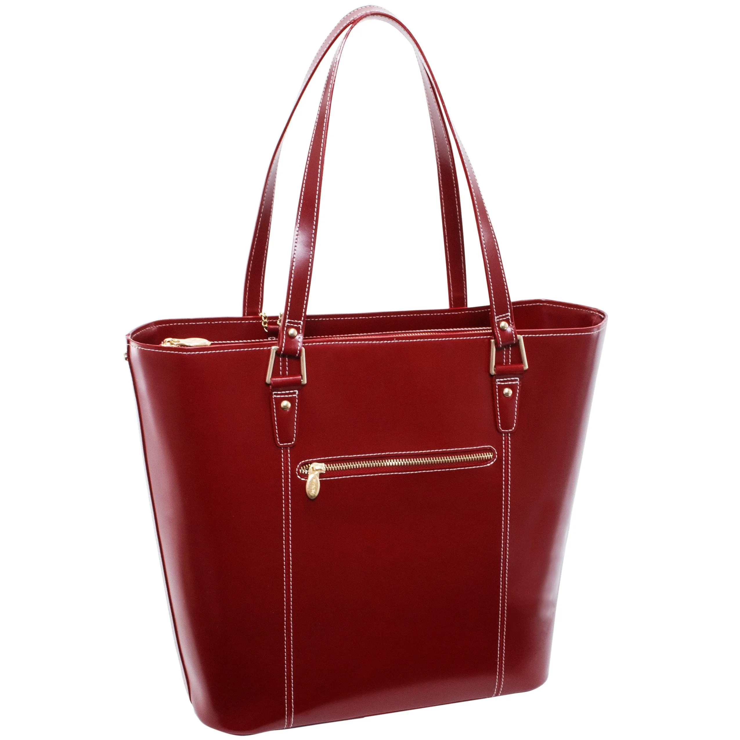 McKlein USA Deva Leather Ladies' Tote With Tablet Pocket