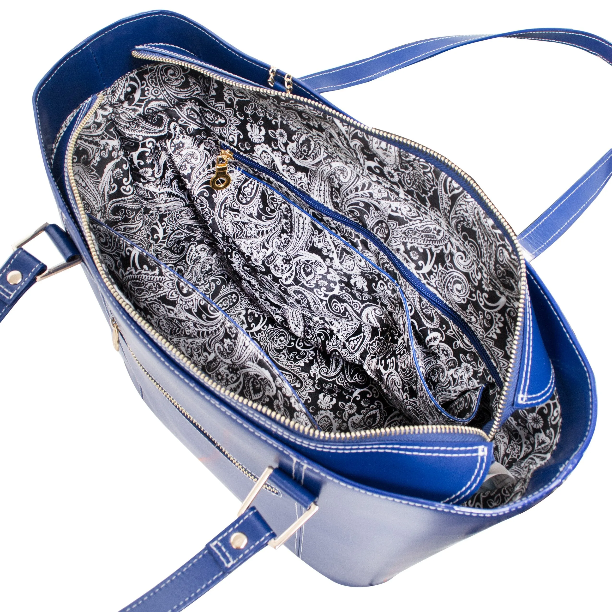 McKlein USA Deva Leather Ladies' Tote With Tablet Pocket