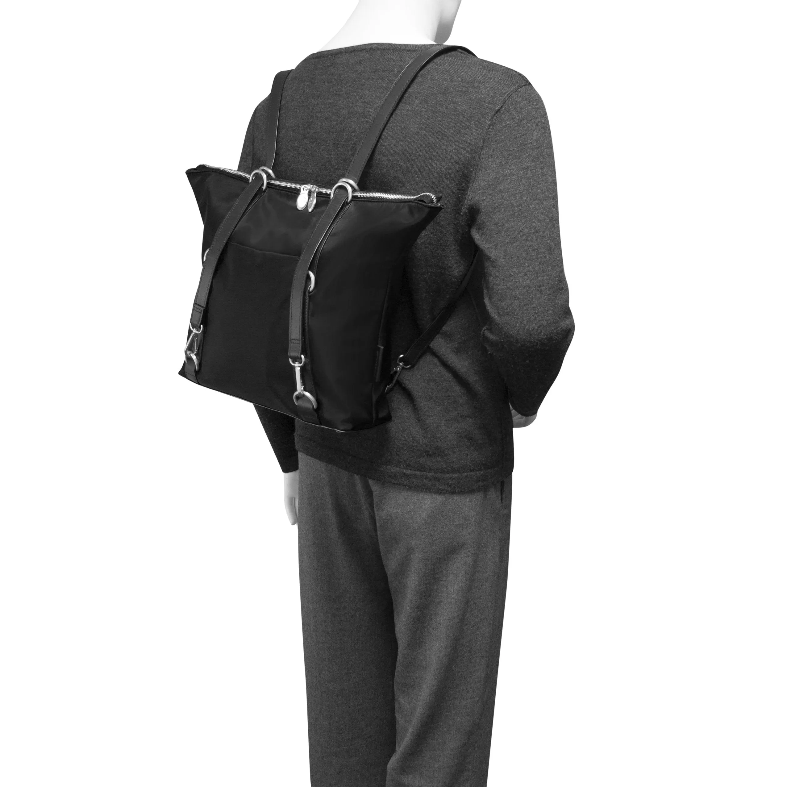 McKlein USA N Series Dylan 3-In-1 Nylon Convertible Backpack Tote