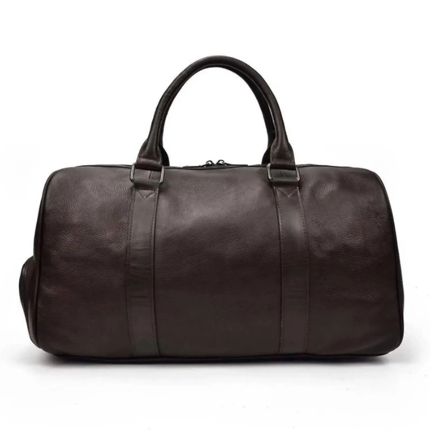Men's Endre Weekender Vintage Leather Duffle Bag In Brown
