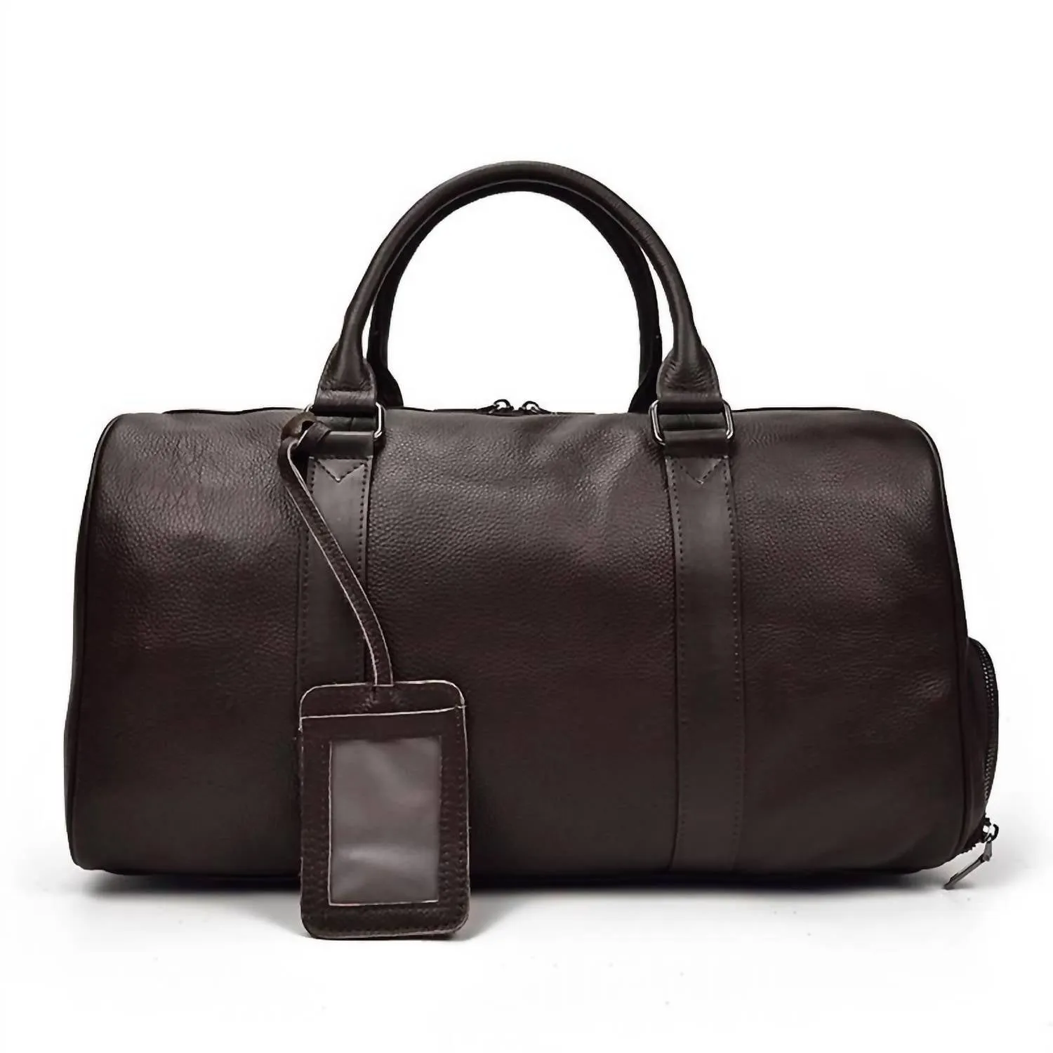 Men's Endre Weekender Vintage Leather Duffle Bag In Brown