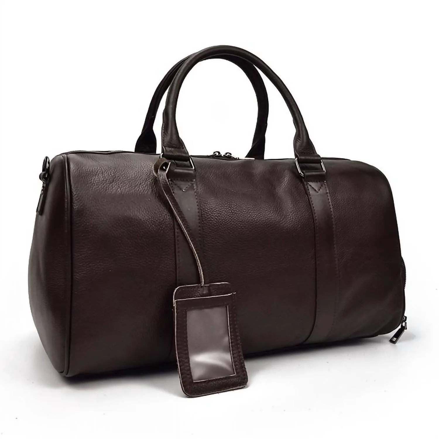 Men's Endre Weekender Vintage Leather Duffle Bag In Brown