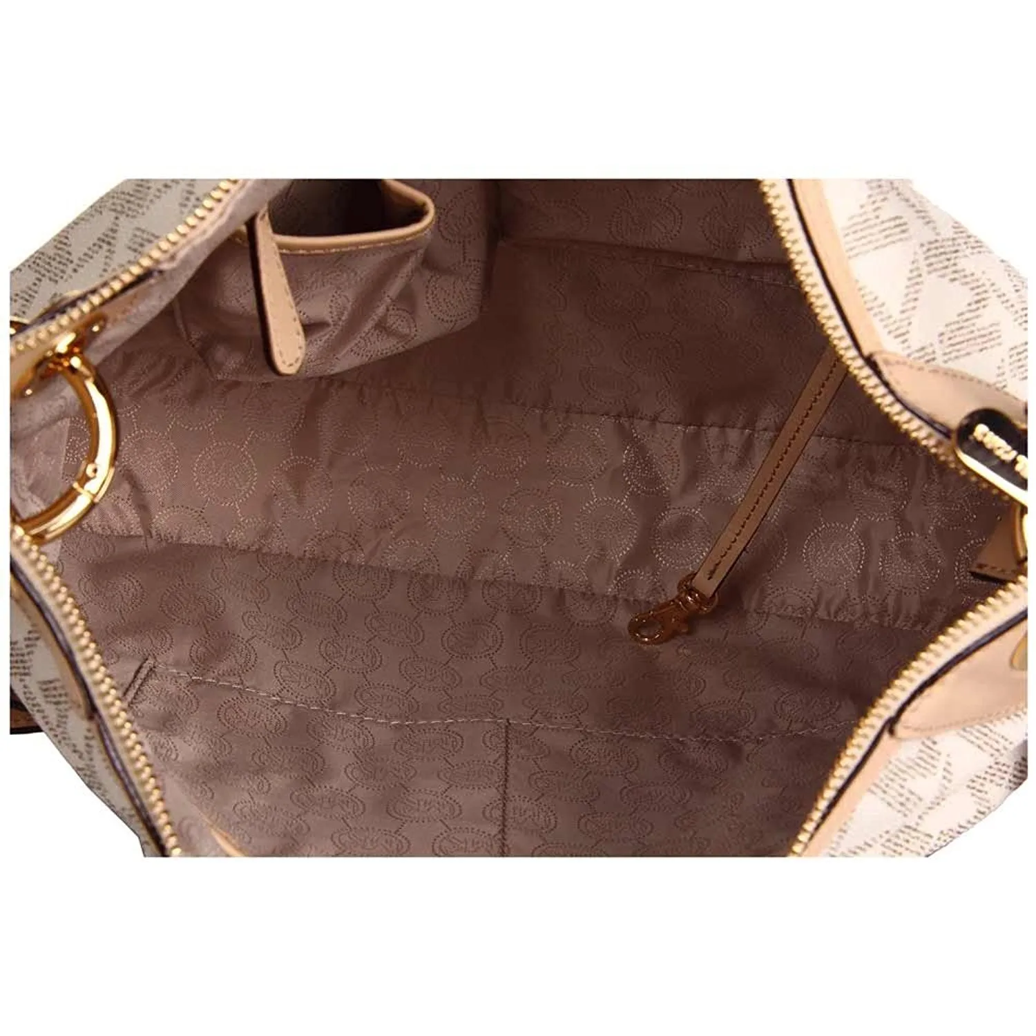 Michael Kors Bedford Large Convertible Shoulder Bag in Vanilla