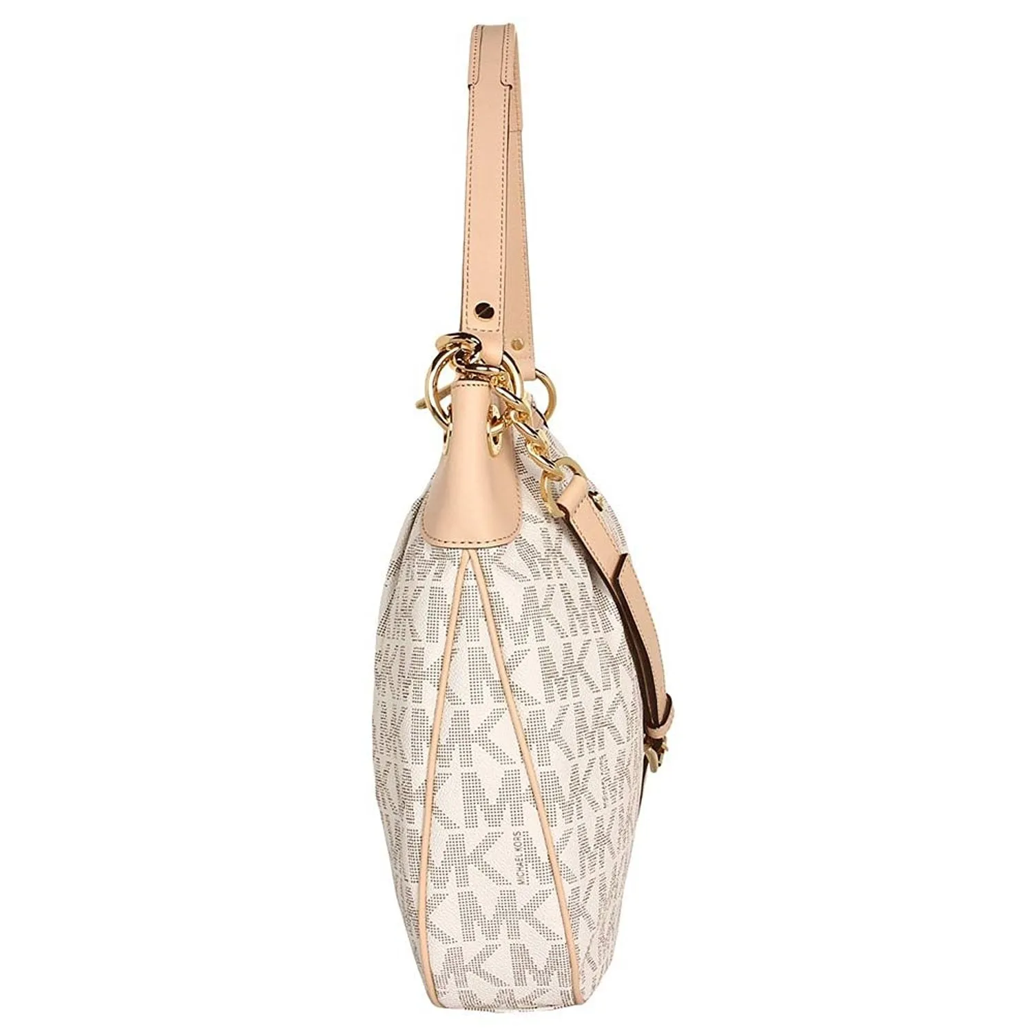 Michael Kors Bedford Large Convertible Shoulder Bag in Vanilla