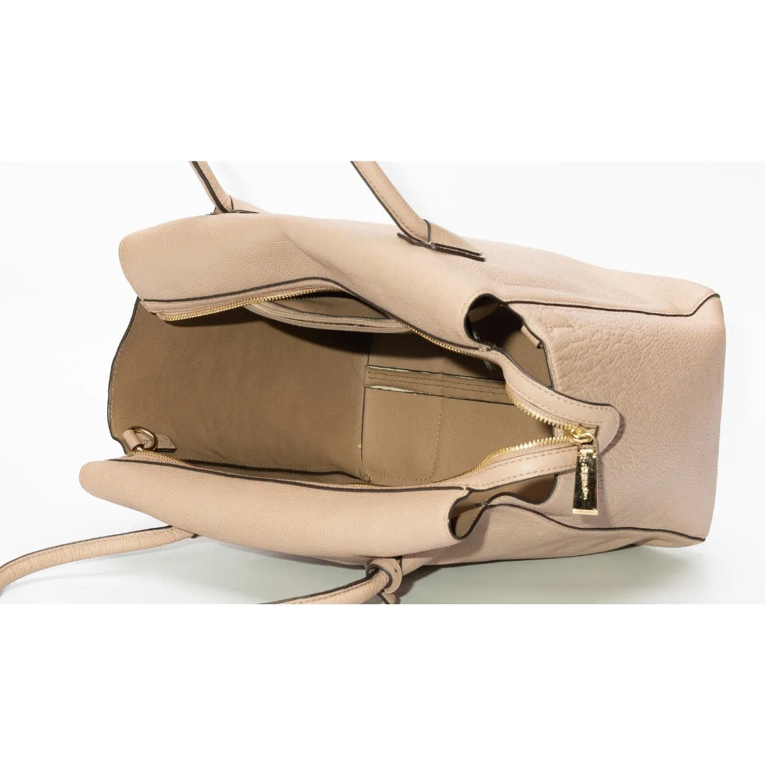 Michael Kors Beige Pebbled Leather Large Mercer Tote
