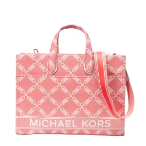 Michael Kors Gigi Logo Grab Coral Tote