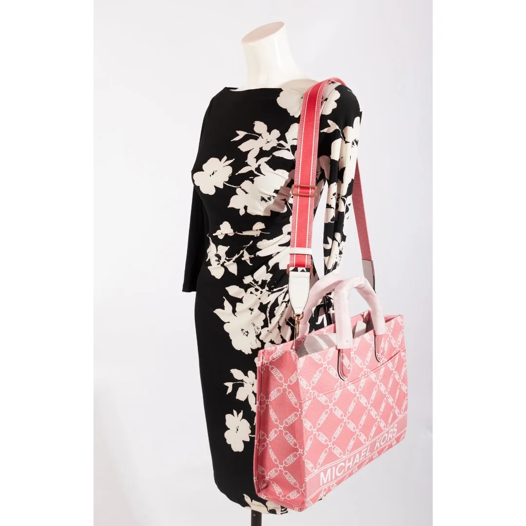 Michael Kors Gigi Logo Grab Coral Tote