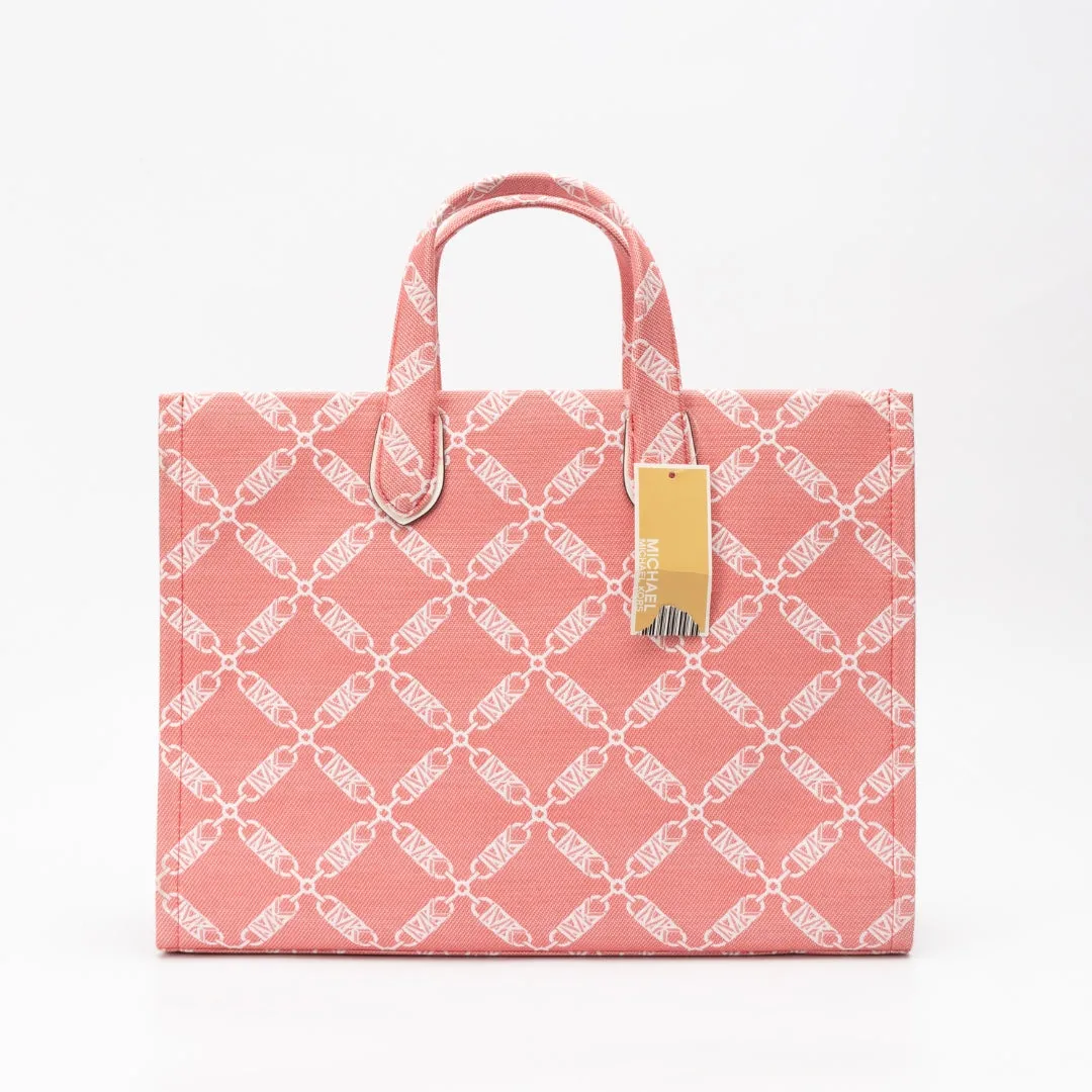 Michael Kors Gigi Logo Grab Coral Tote
