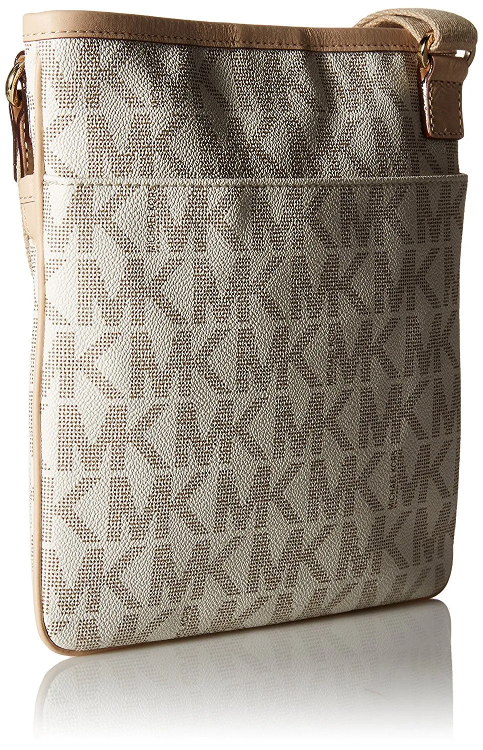 Michael Kors Jet Set Item Large PVC Crossbody in Vanilla